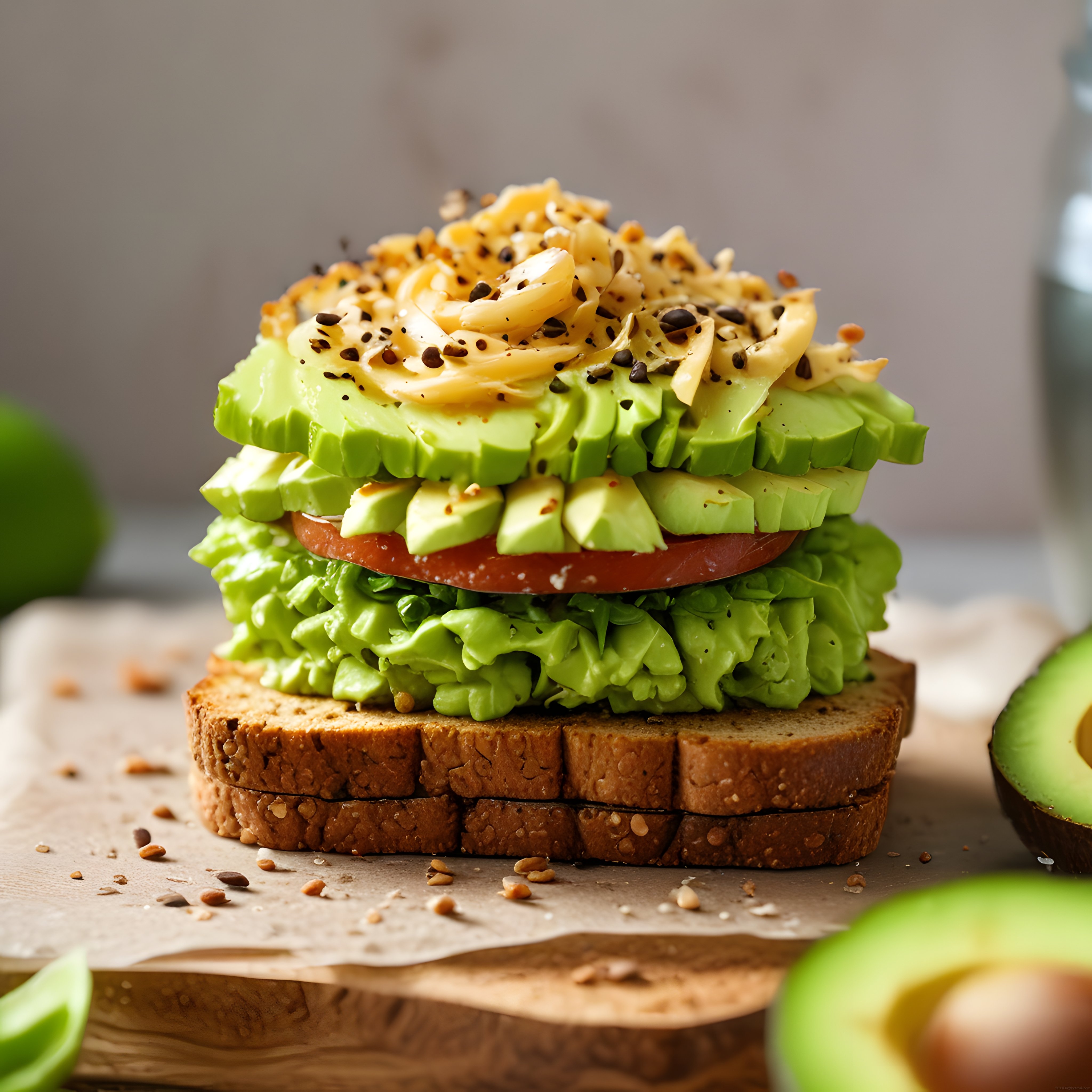 Avokadolu Tost Tarifi: Peynirli ve Domatesli Katmanlı Sağlıklı Kahvaltı