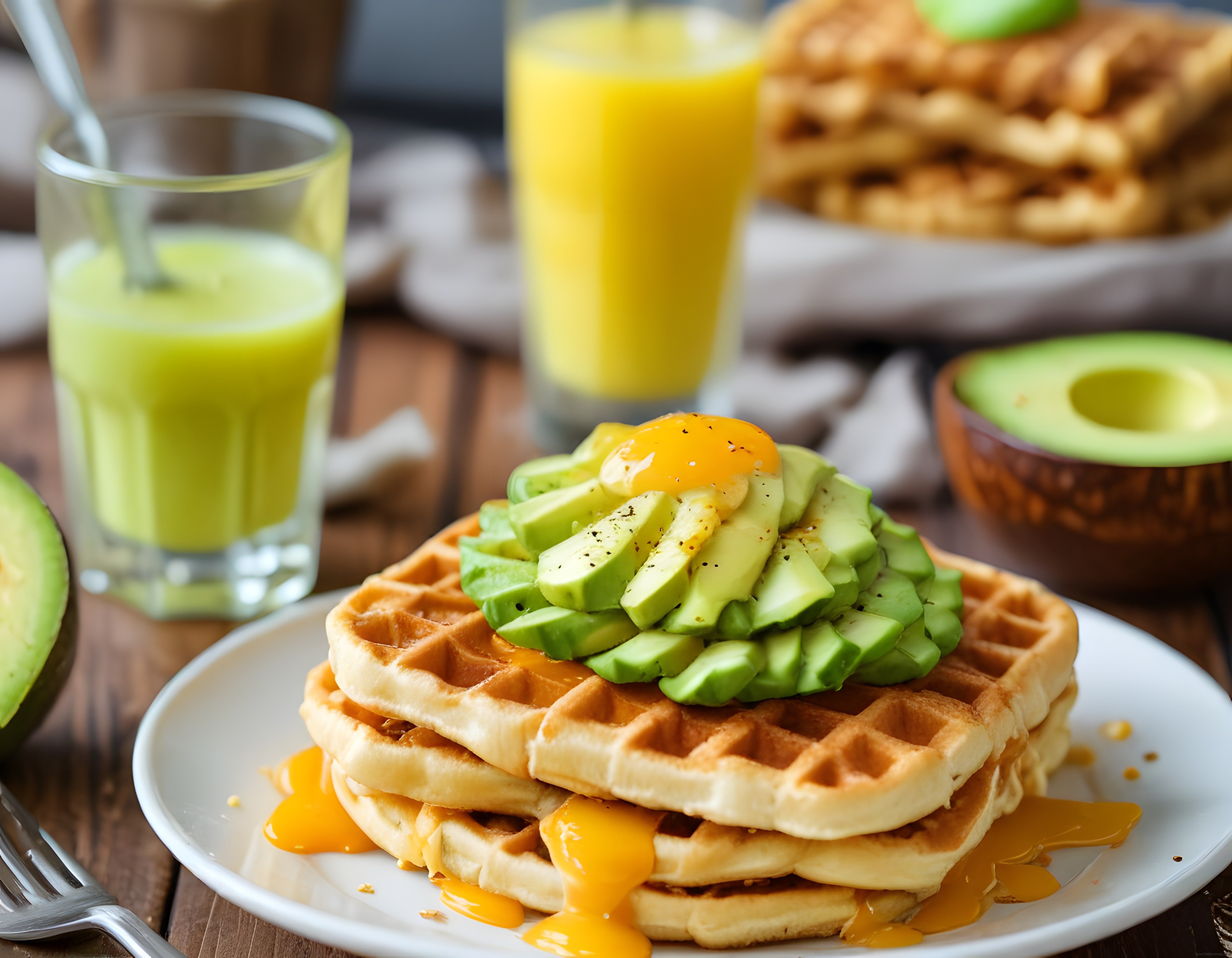 Avokadolu ve Çılbır Yumurtalı Waffle Tarifi: Günün Sağlıklı Kahvaltı Keyfi Avokadolu ve Çılbır Yumurtalı Waffle Tarifi: Günün Sağlıklı Kahvaltı Keyfi