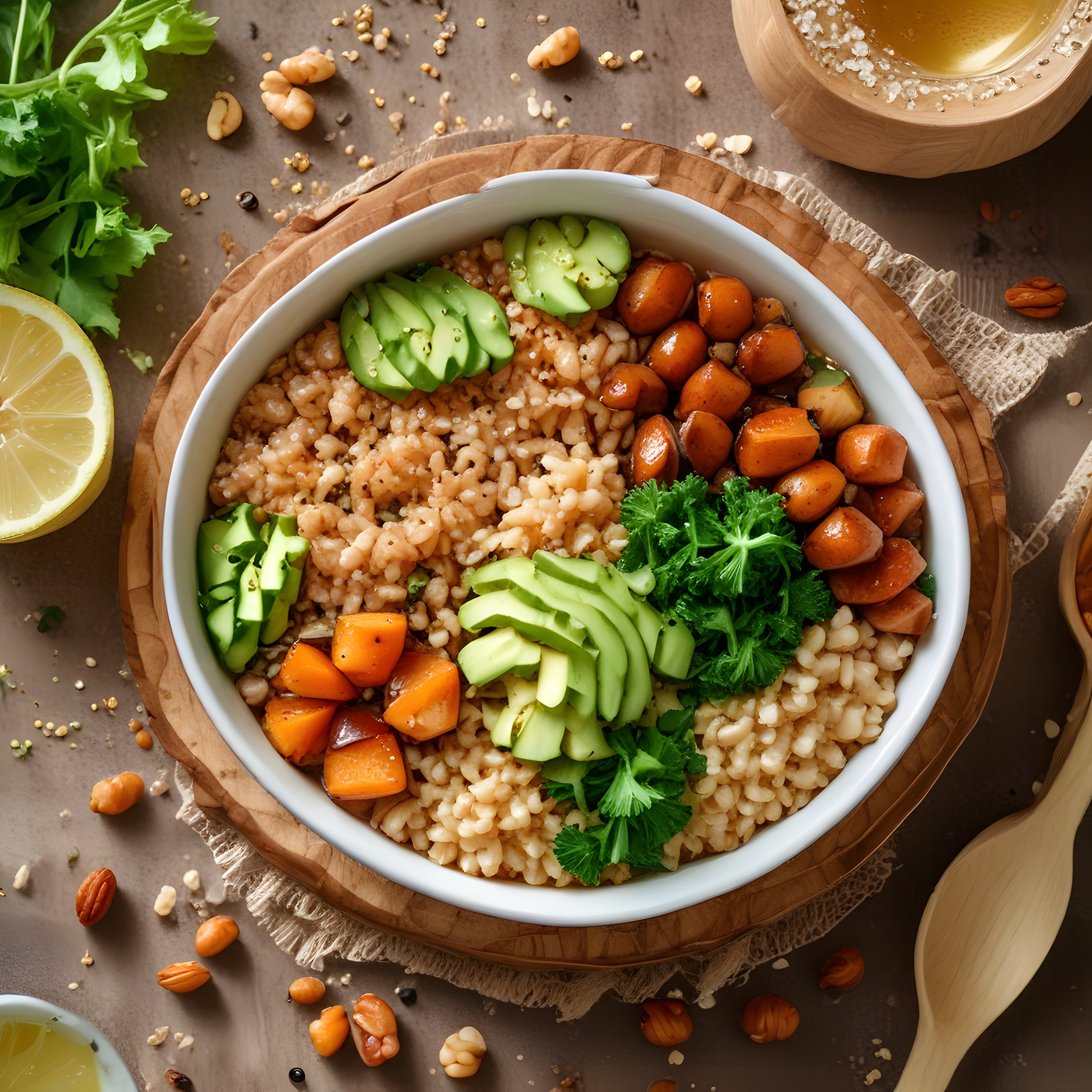 Avokadolu ve Fındıklı Sağlıklı Vegan Kase: Besleyici Bowl Tarifi