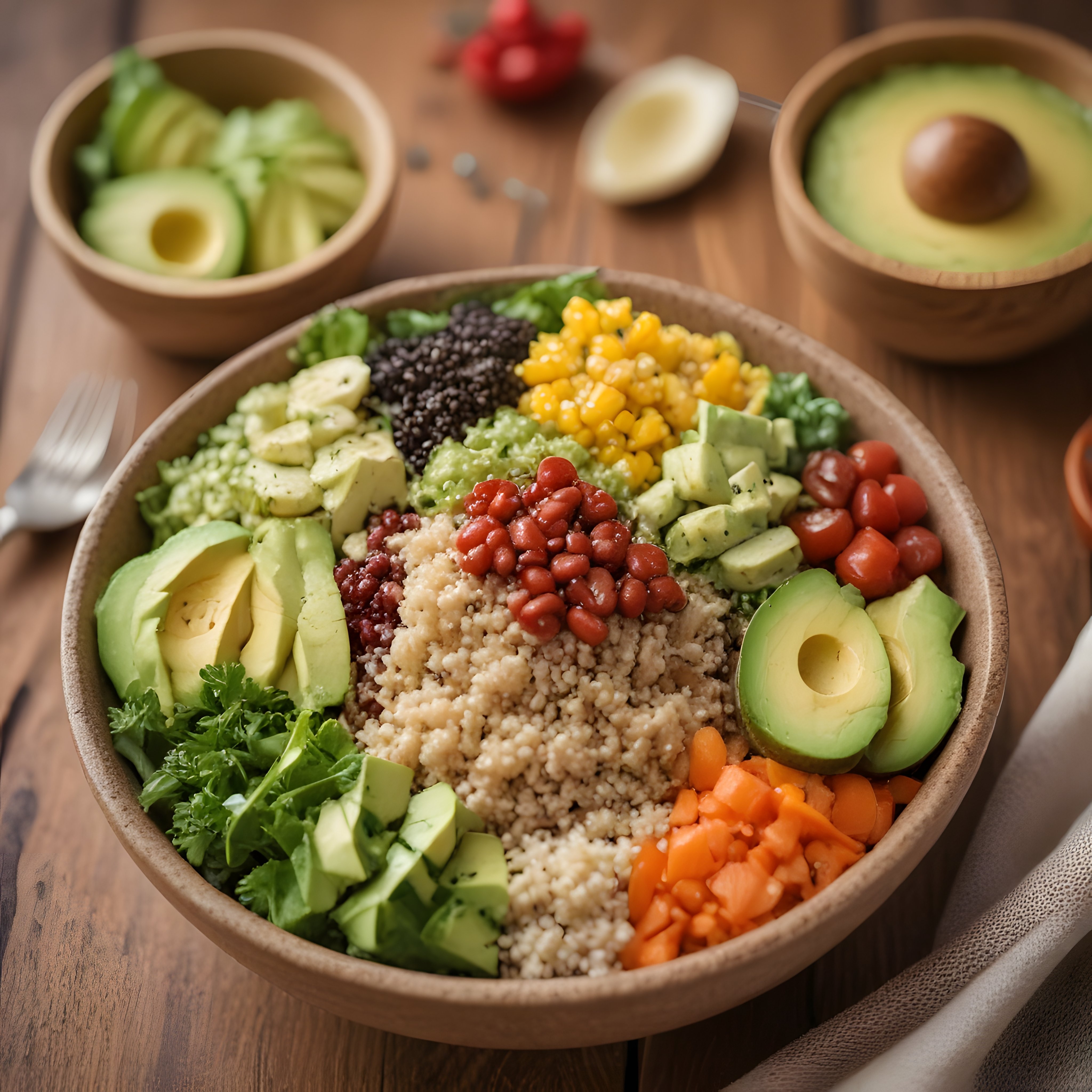 Avokadolu ve Renkli Buddha Bowl Tarifi: Sağlıklı Besleyici Kase