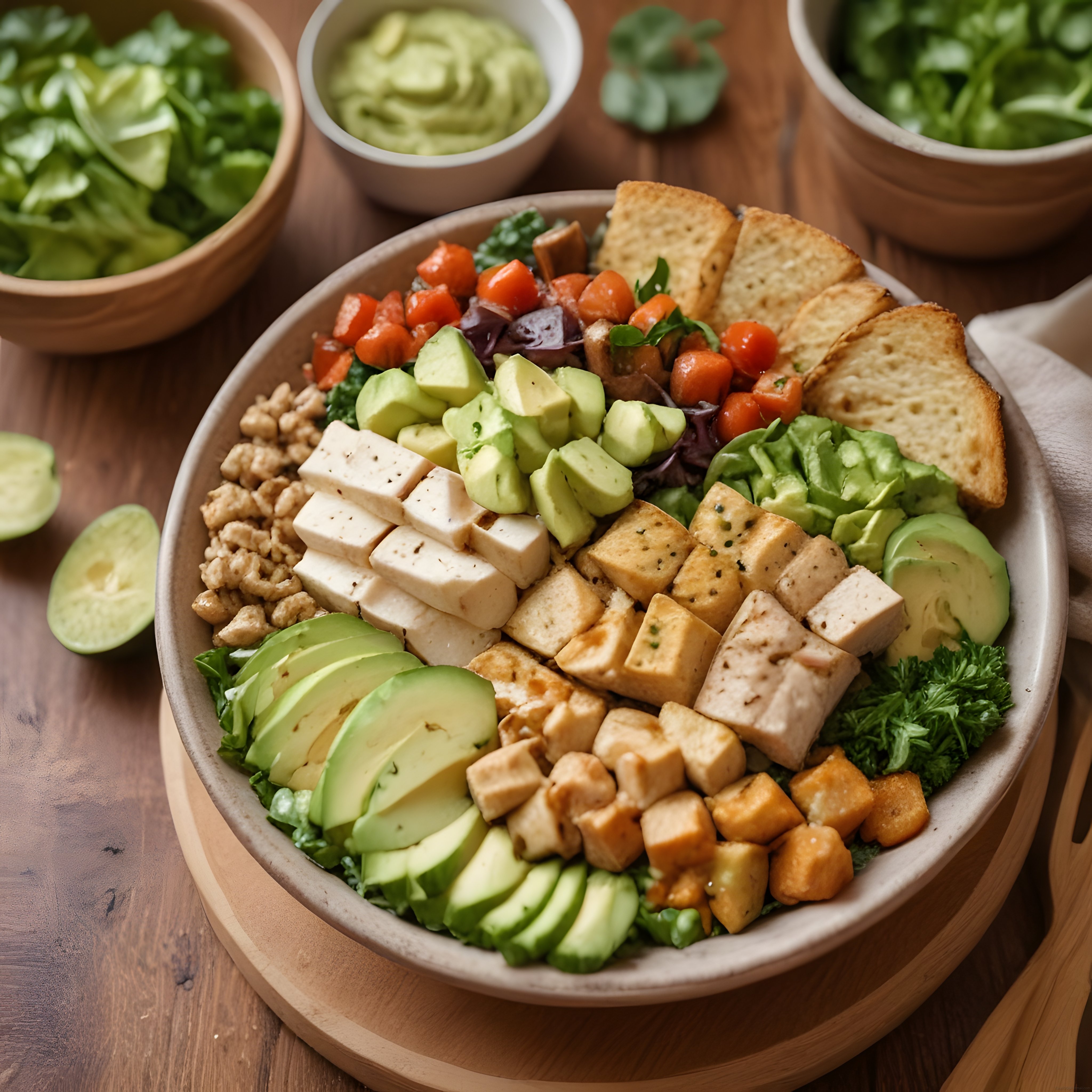 Avokadolu ve Tofulu Renkli Buddha Bowl ile Besleyici Sağlıklı Öğün