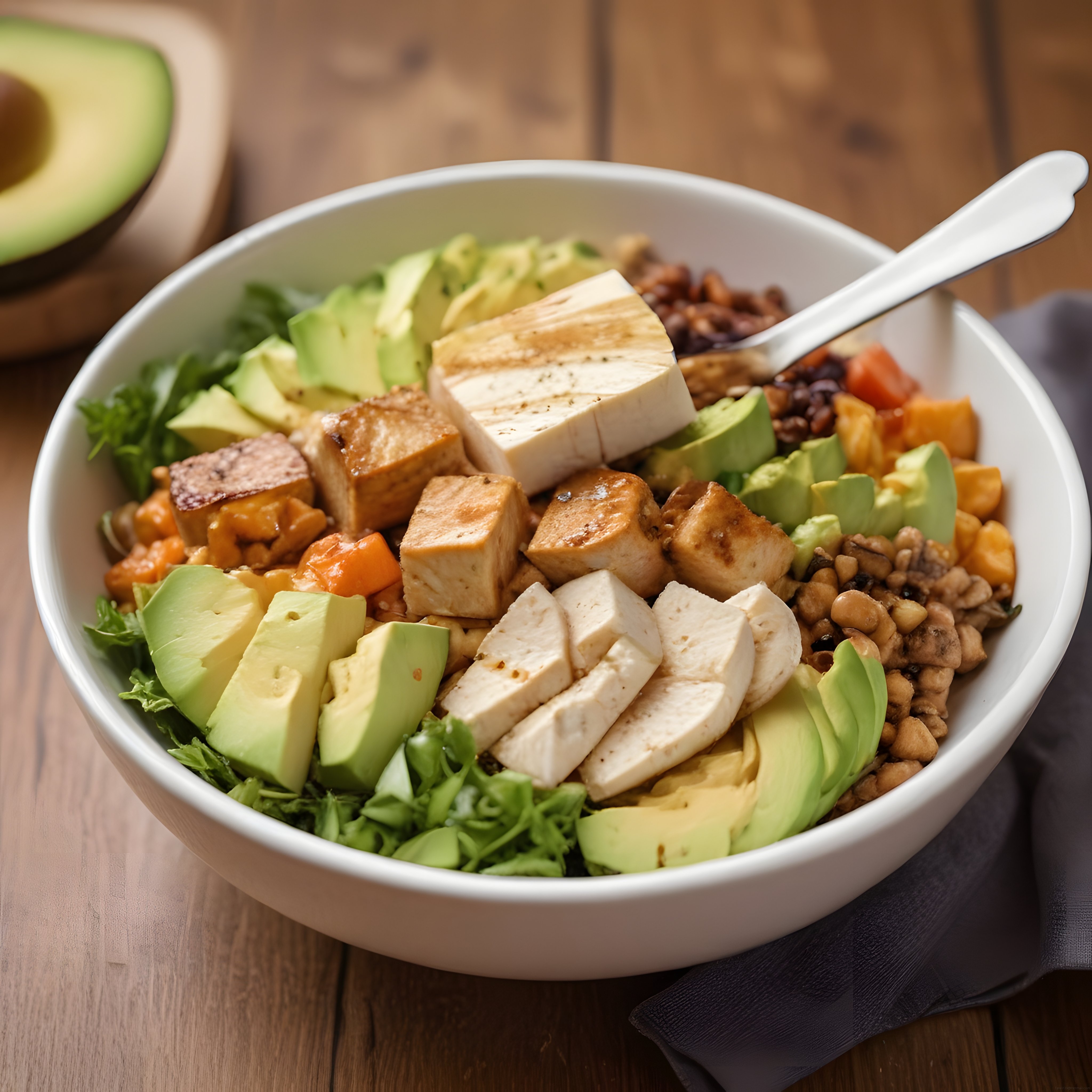 Avokadolu ve Tofulu Renkli Buddha Bowl ile Sağlıklı Beslenme