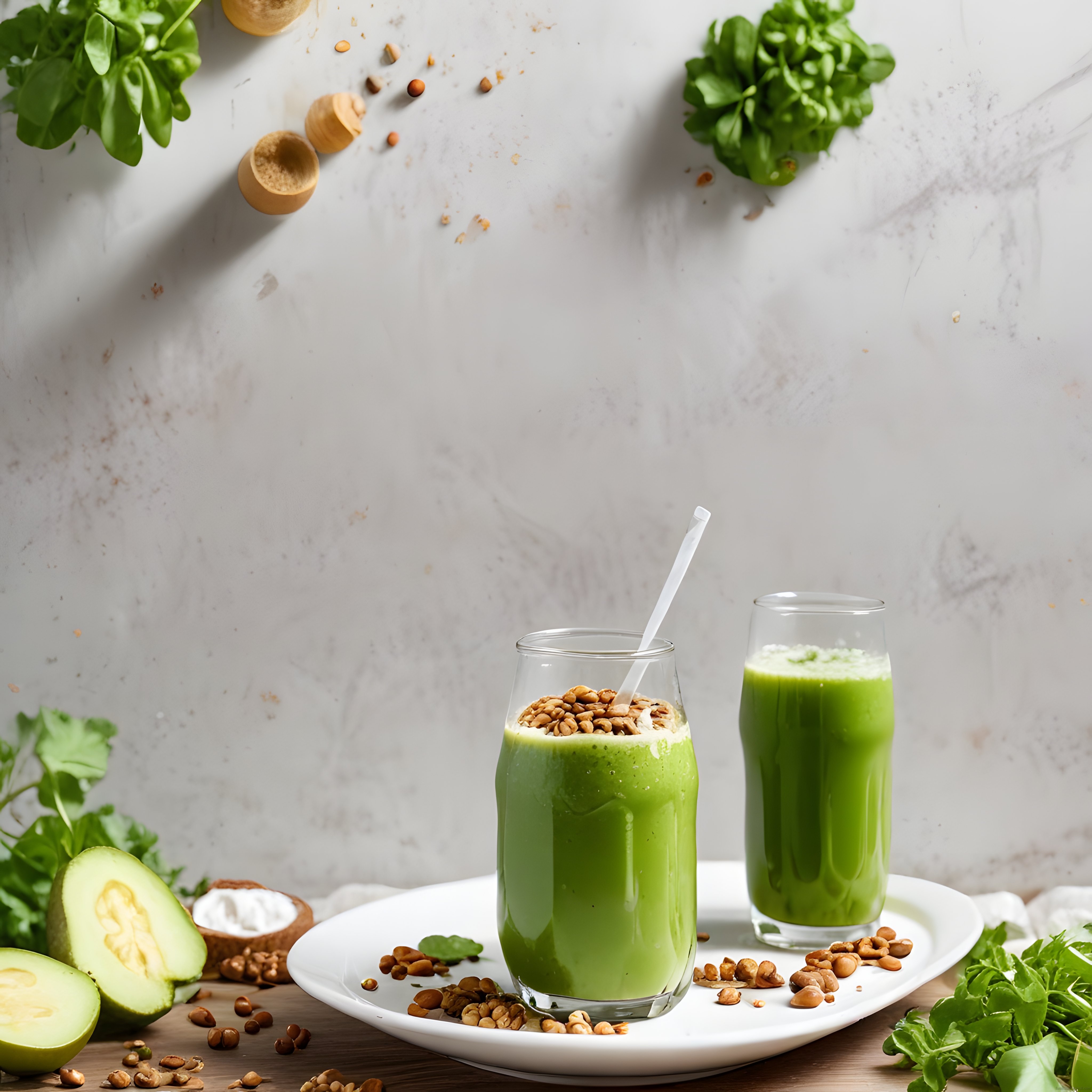 Avokadolu ve Yeşil Yapraklı Smoothie: Sağlıklı ve Besleyici İçecek Tarifi