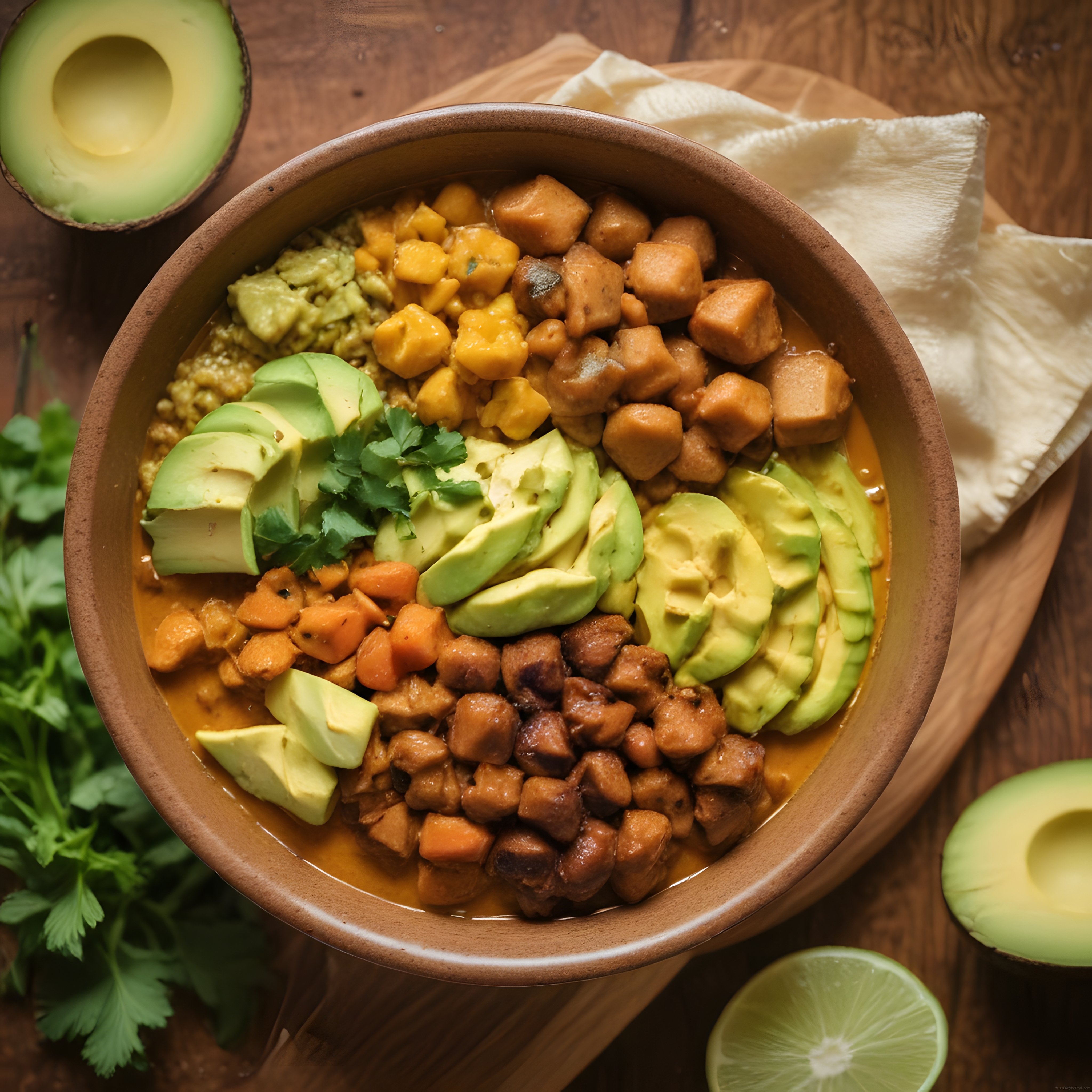 Avokadolu Vegan Nohut Kasesi: Besleyici ve Renkli Bitki Bazlı Öğün Avokadolu Vegan Nohut Kasesi: Besleyici ve Renkli Bitki Bazlı Öğün