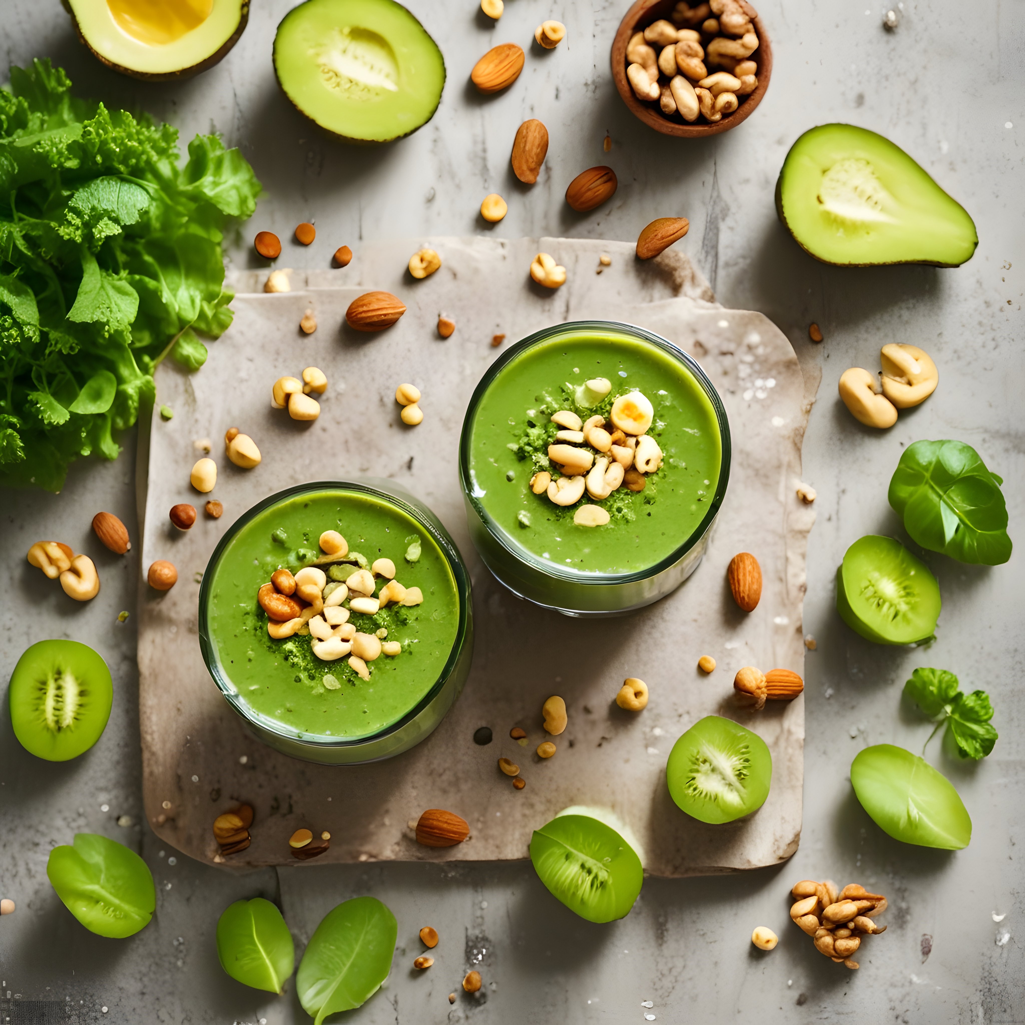 Avokadolu Yeşil Smoothie Kasesi: Besleyici ve Lezzetli Detoks Tarifi