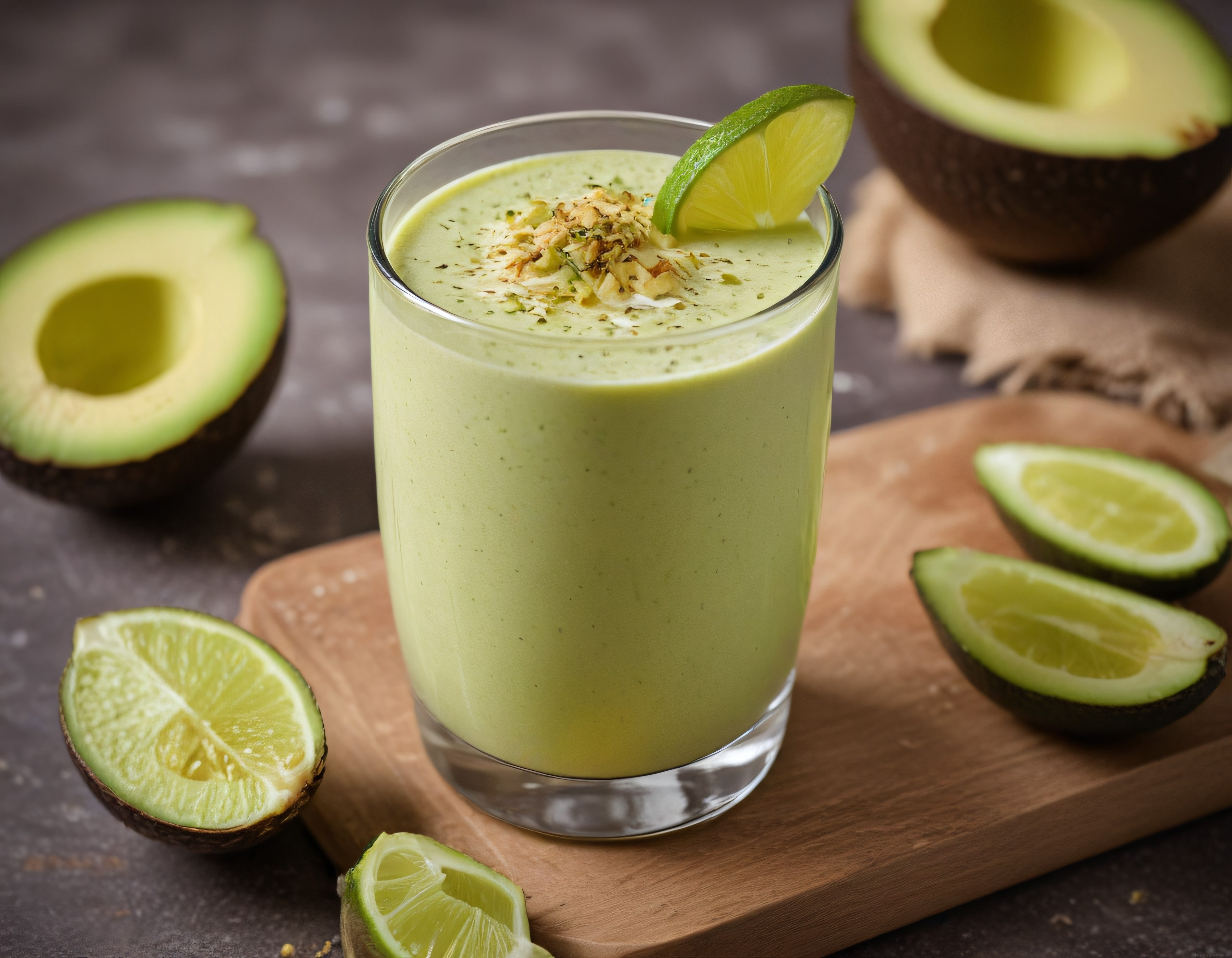 Avokadolu Yeşil Smoothie Tarifi: Lime ve Hindistan Cevizli Sağlıklı İçecek