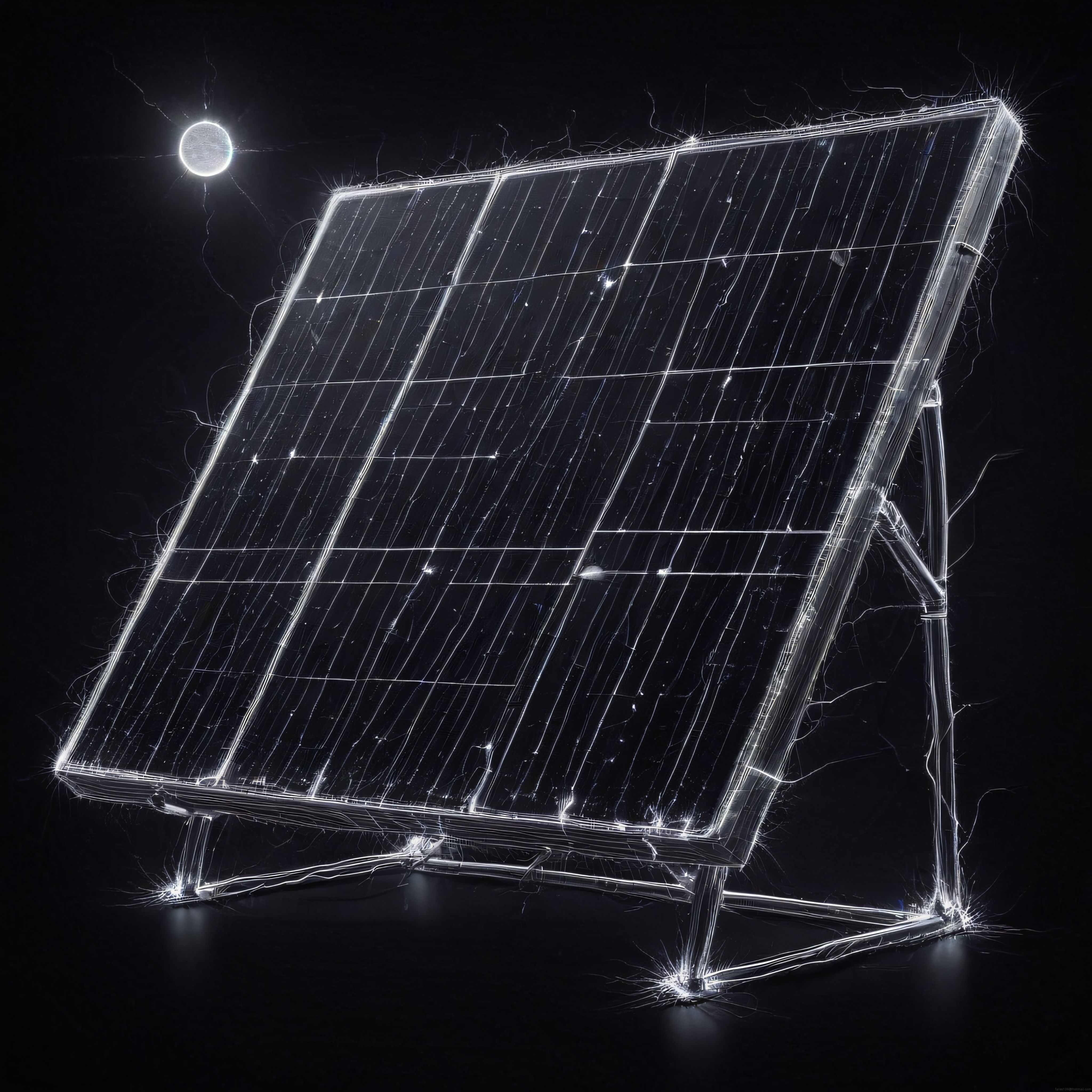 Ay Işığı Altındaki Geleceğin Güneş Paneli ve Sürdürülebilir Enerji Teknolojisi