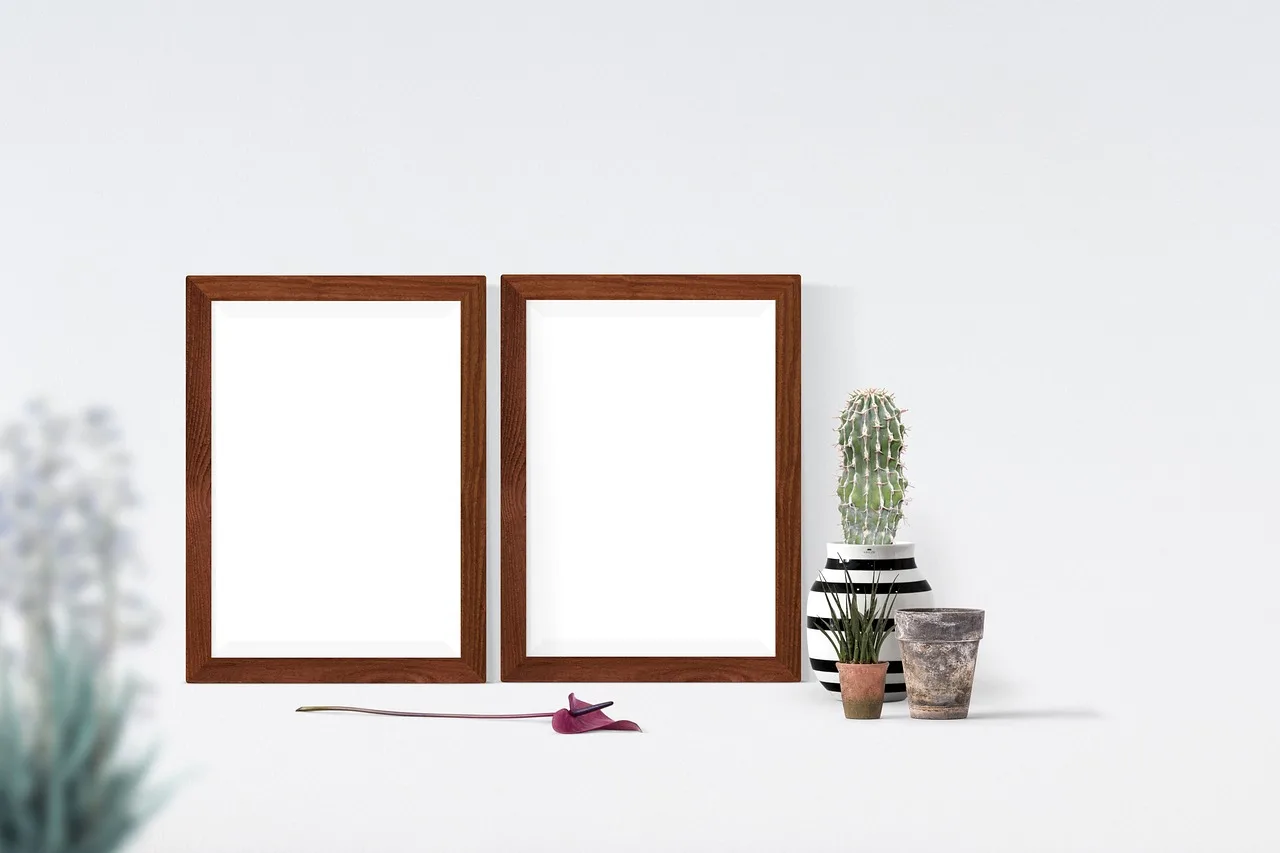 Ayakkabı mockup iç mekan çerçeve tasarımı