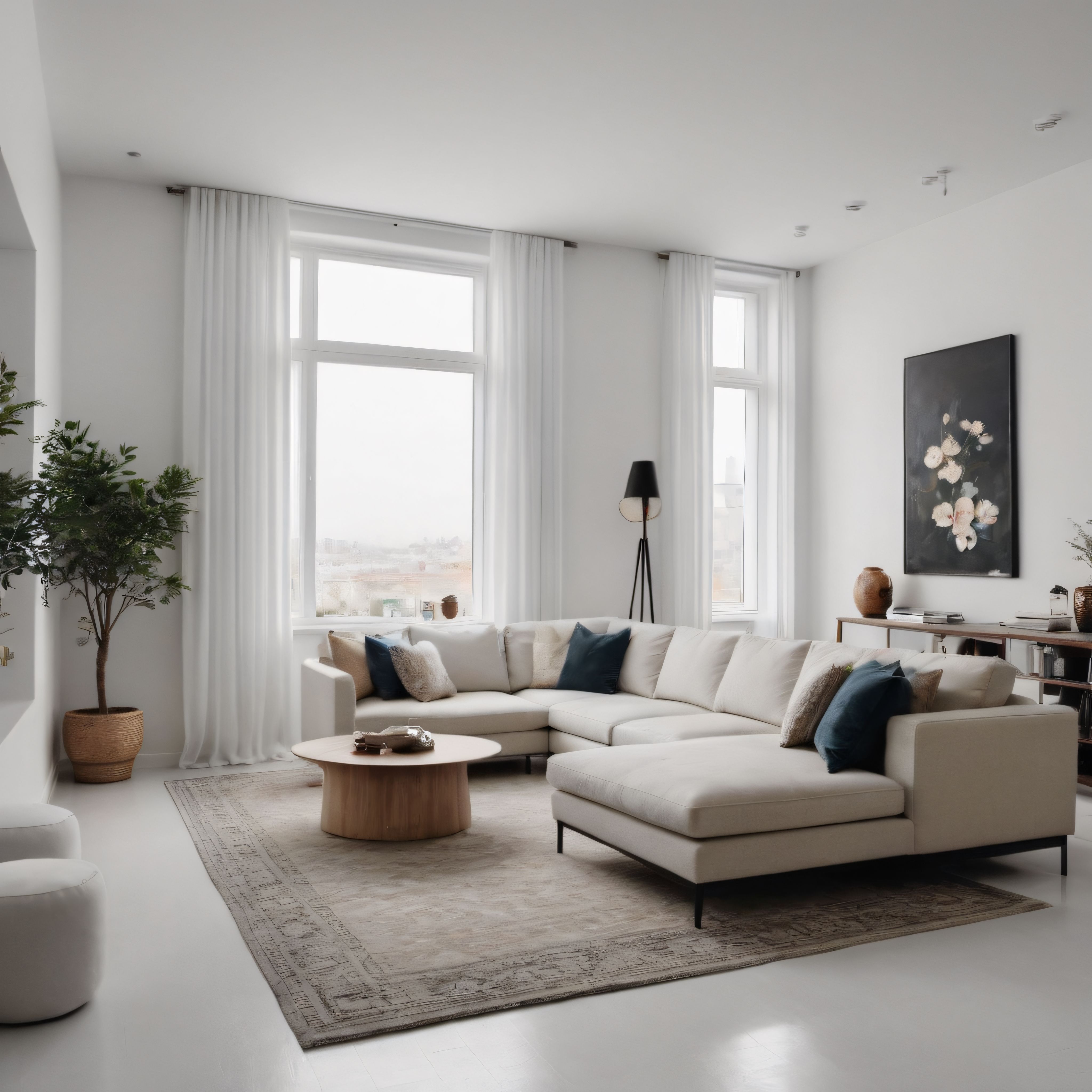 Aydınlık ve Havadar Minimalist Salon Dekorasyonu İçin Şık Fikirler
