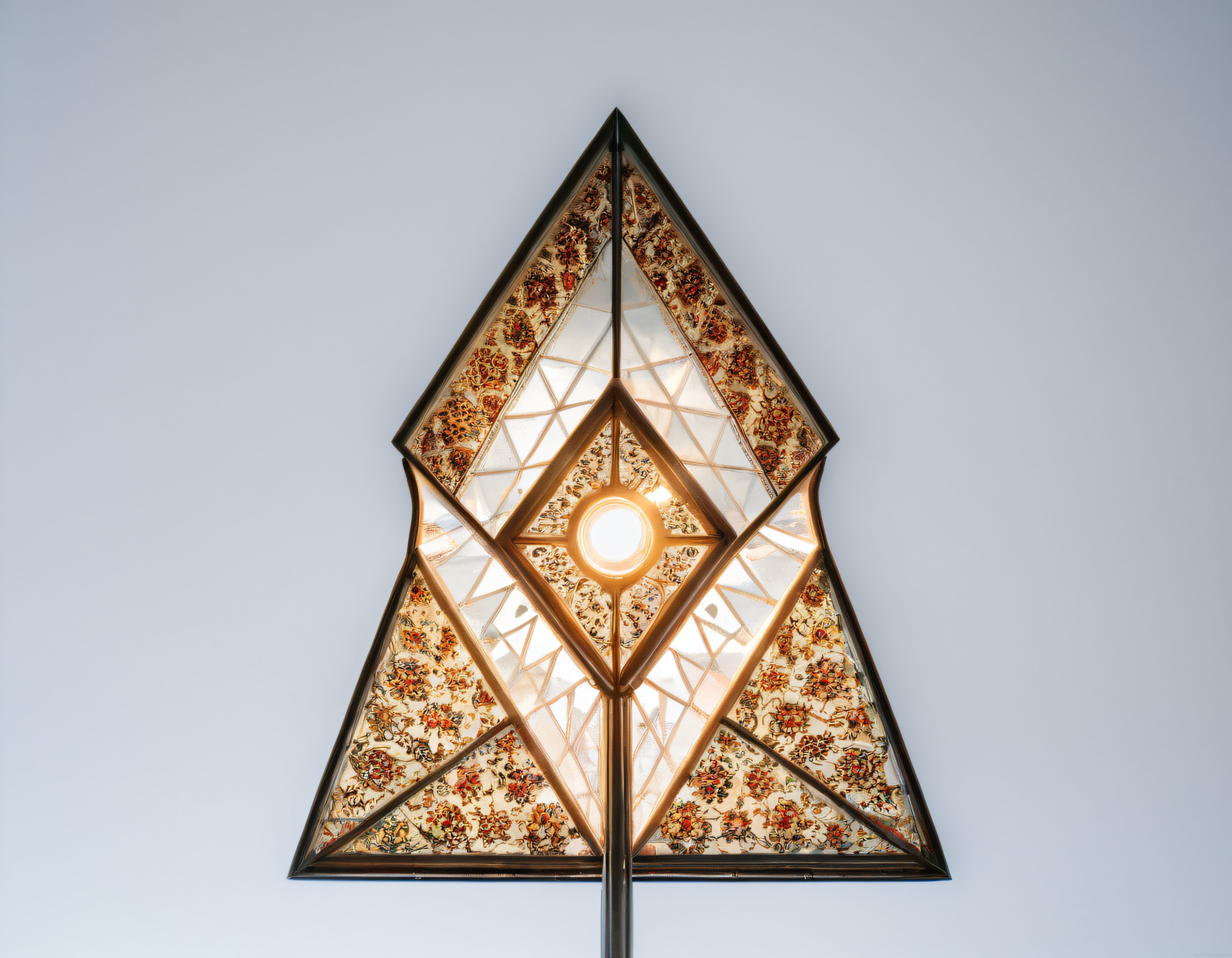 Ayna mozaikli geometrik avize geleneksel desenlerle modern aydınlatma