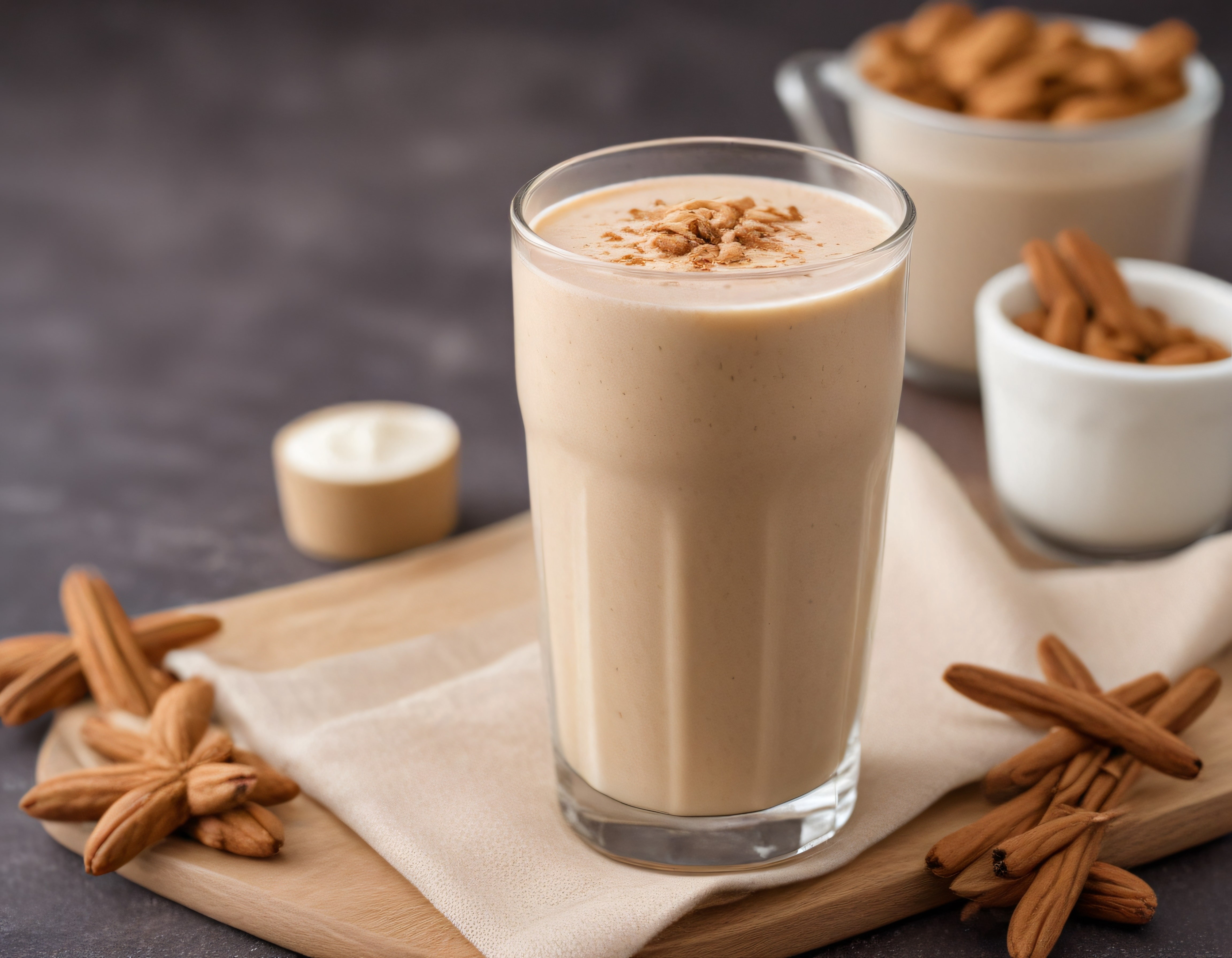 Badem Sütü ve Tarçınlı Kremalı İçecek: Ev Yapımı Sağlıklı Smoothie Tarifi