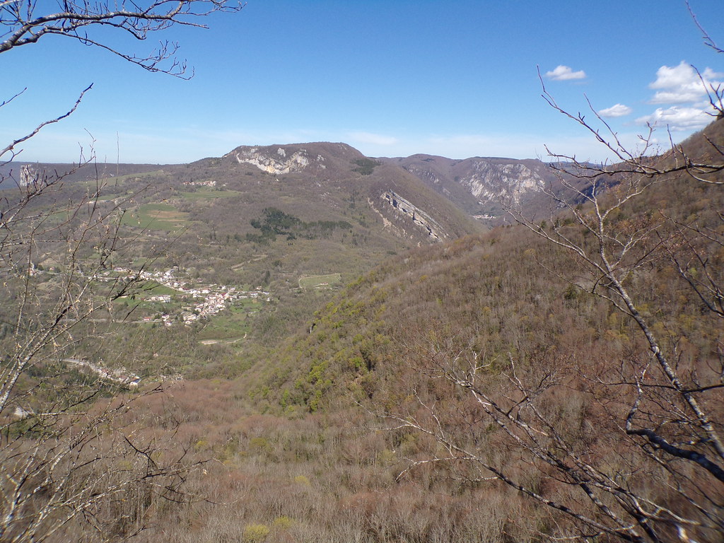 Baharın Eşiğinde Çıplak Ağaçlarla Çevrili Geniş Dağ Vadisi Panoraması