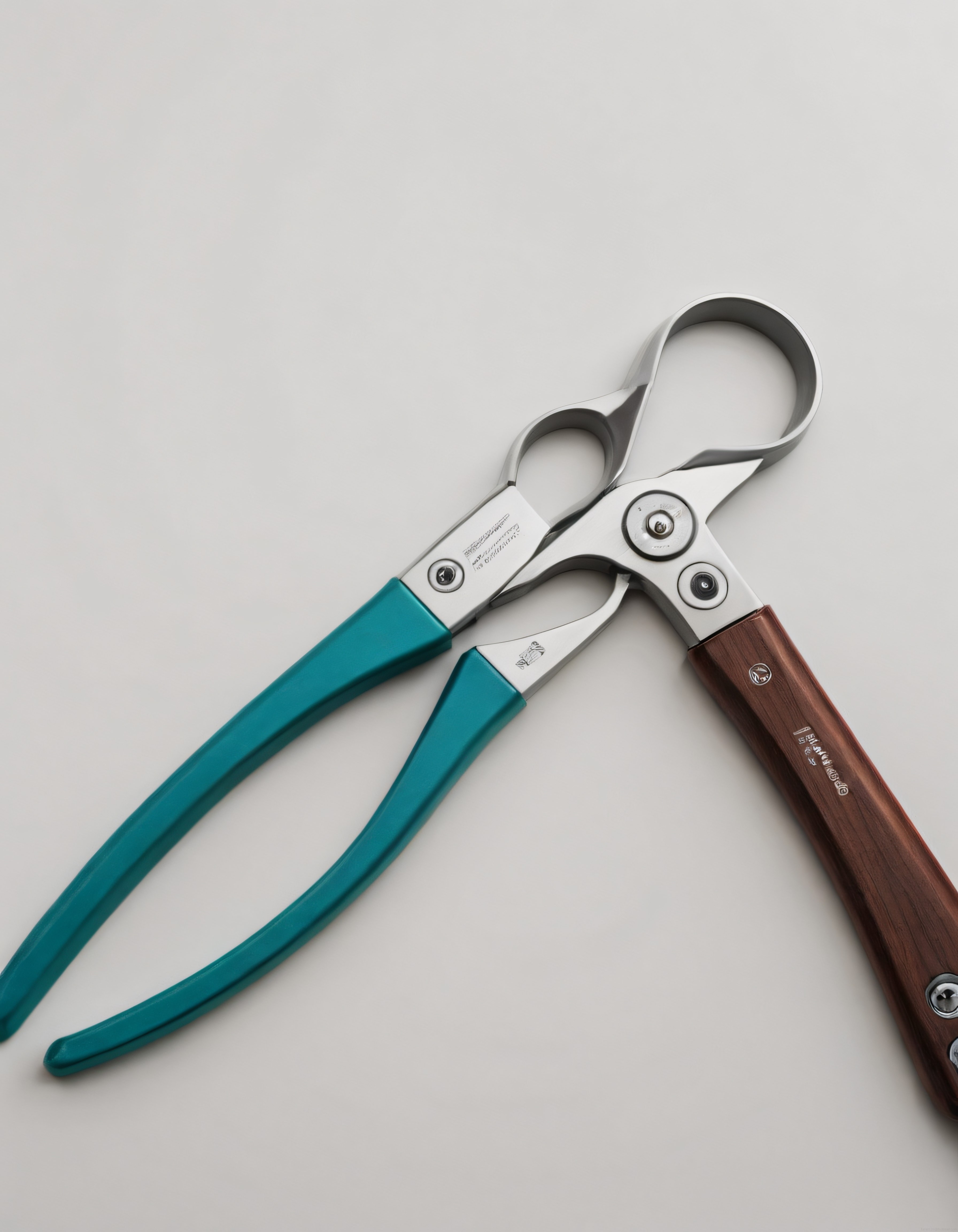 Bahçe Budama Makasları: Ahşap ve Turkuaz Saplı Profesyonel Hasat Aletleri