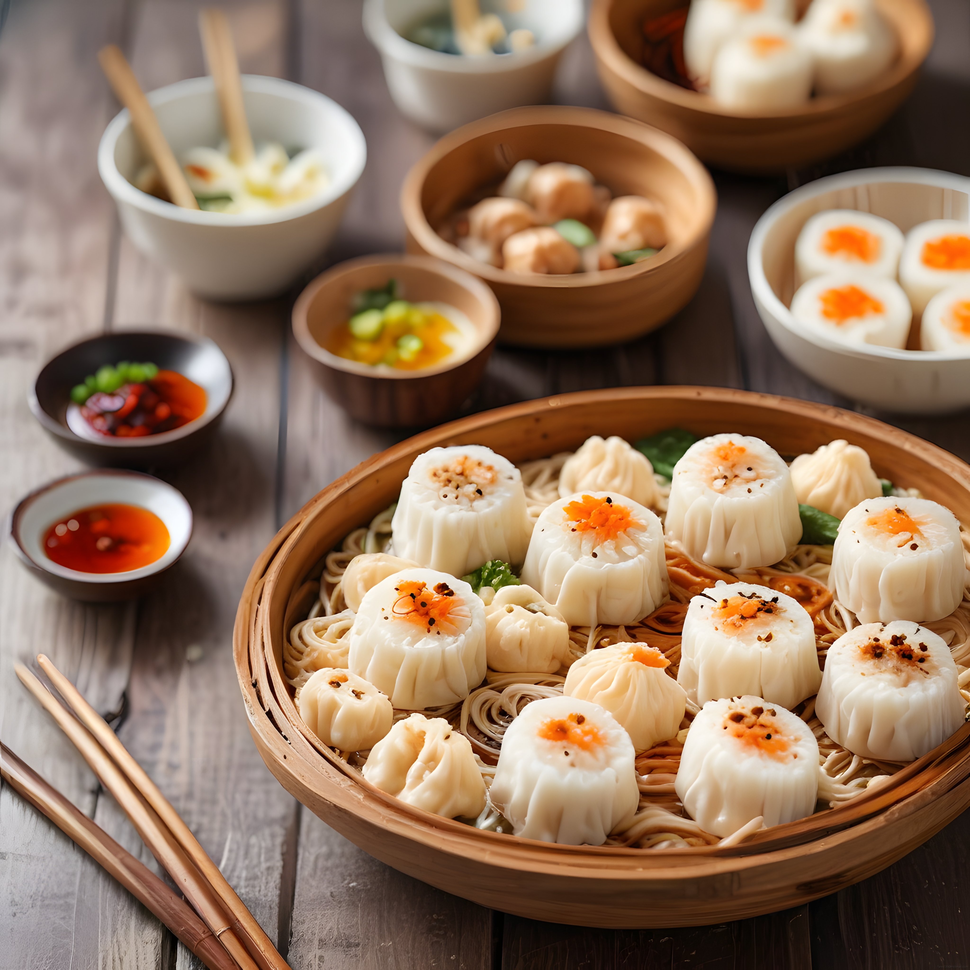 Bambu Buhar Sepetinde Asya Lezzetleri: Dim Sum Çeşitleri ve Özel Soslar