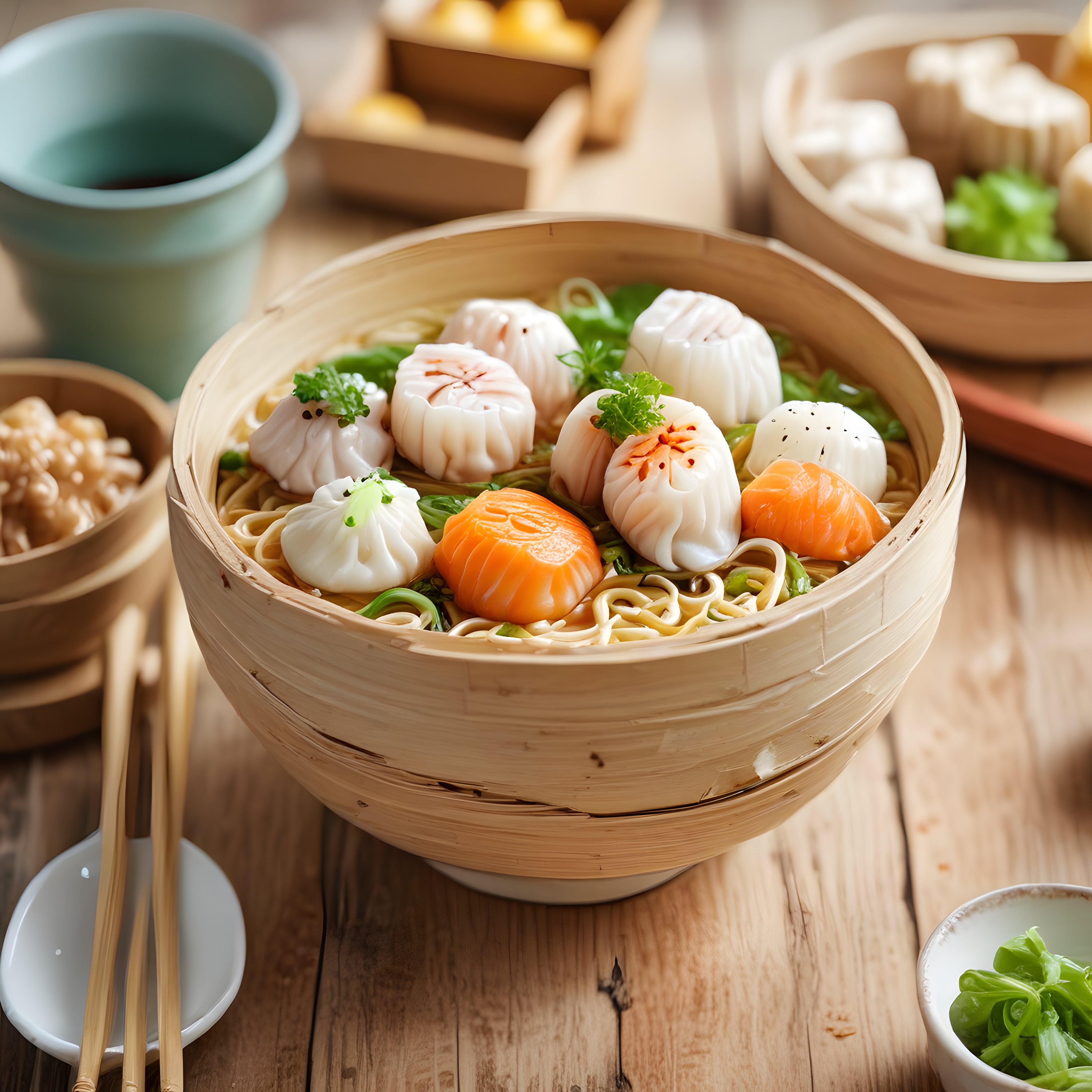 Bambu Buhar Sepetinde Asya Lezzetleri: Erişhte, Dim Sum ve Baharatlı Mantı