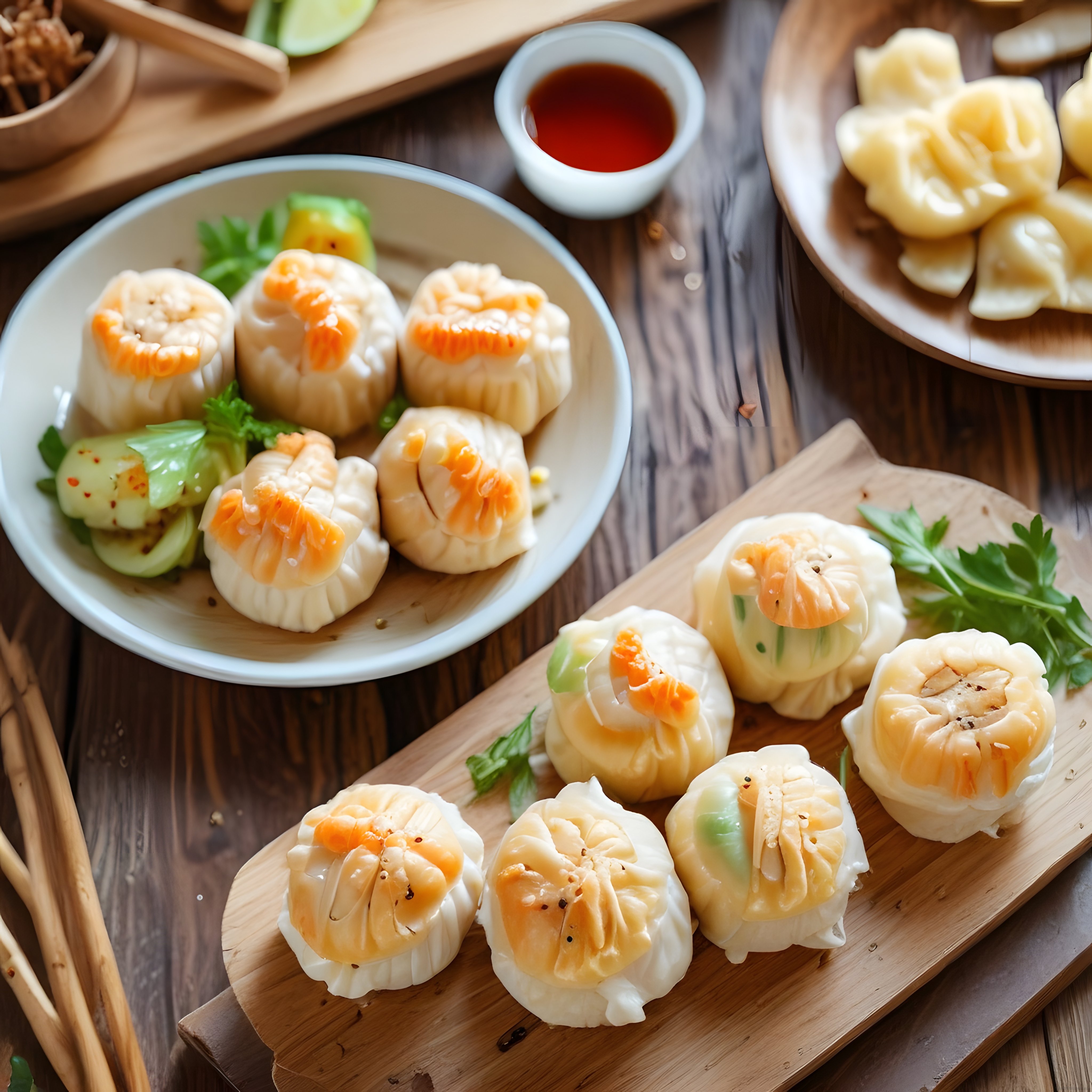 Bambu Buharda Pişmiş Karidesli Shumai: Uzak Doğu Lezzetleri Sofranızda