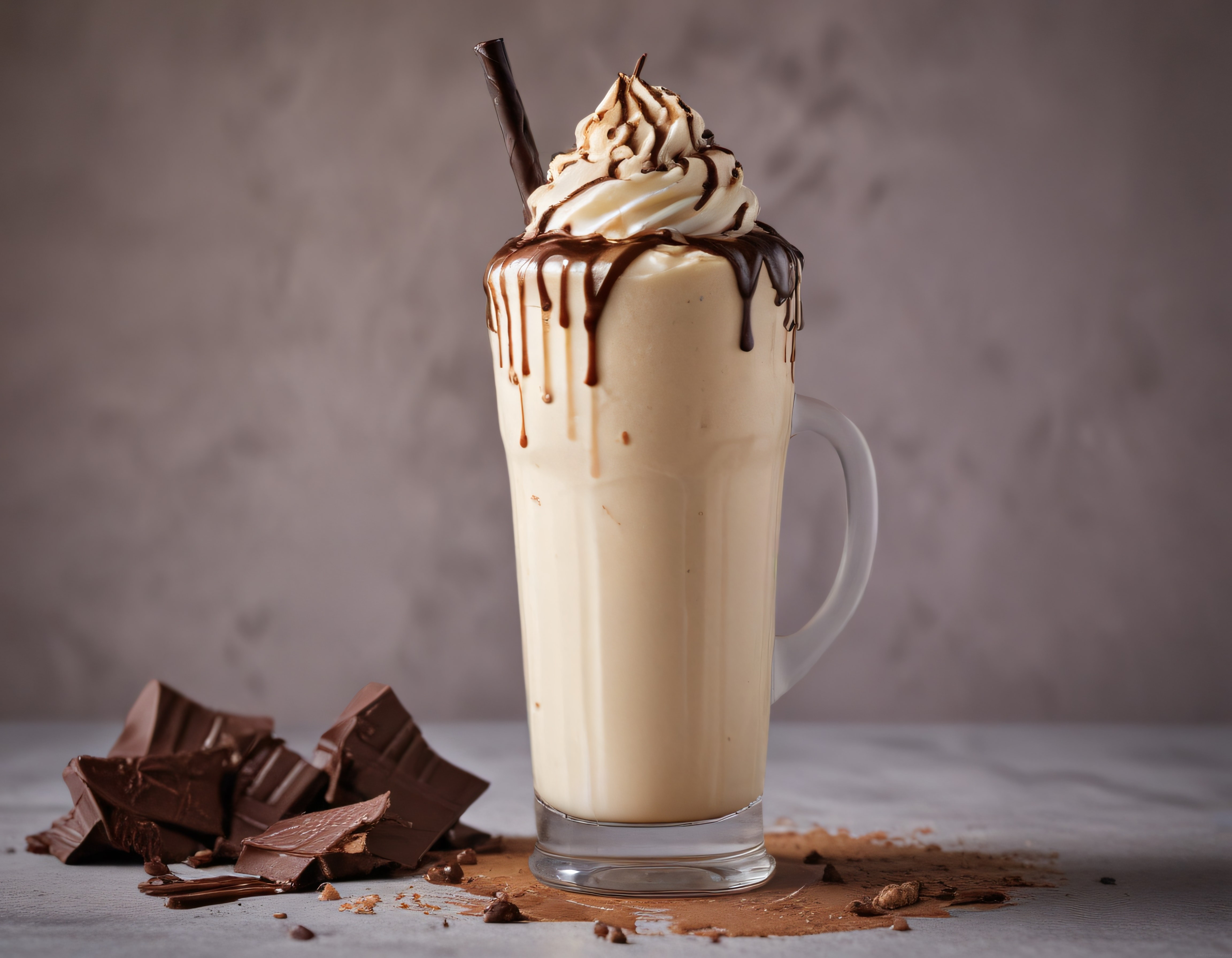 Bardakta Çikolatalı Soğuk Kahve: Kremalı Frappe ve Milkshake Sunumu