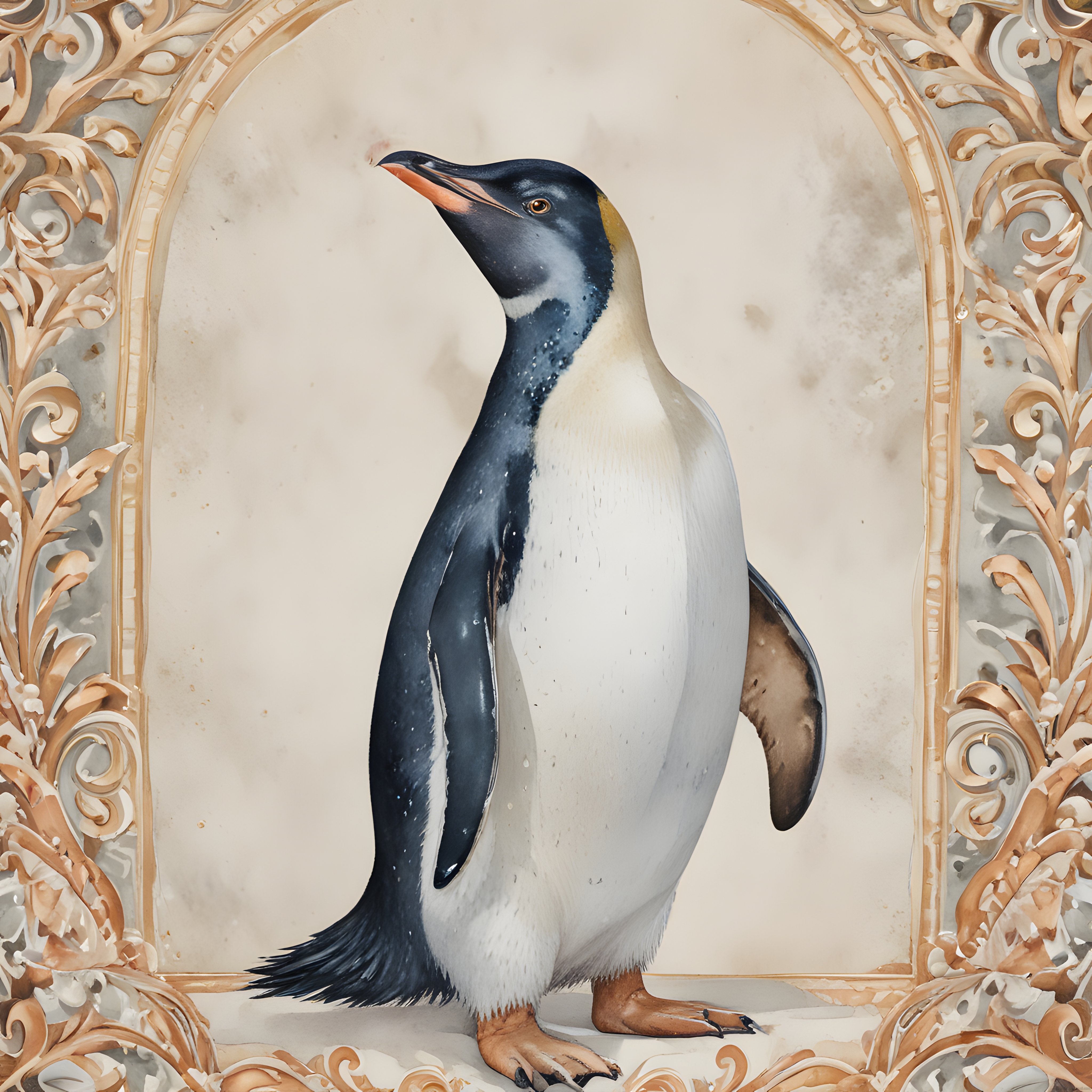 Barok Çerçevede Asil Penguen: Antik Dönem Klasik Doğa Tarihi Sanat Eseri