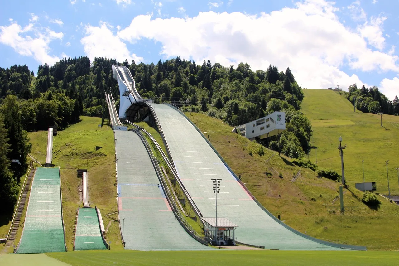 Bavyera ski atlama rampası - garmisch partenkirchen