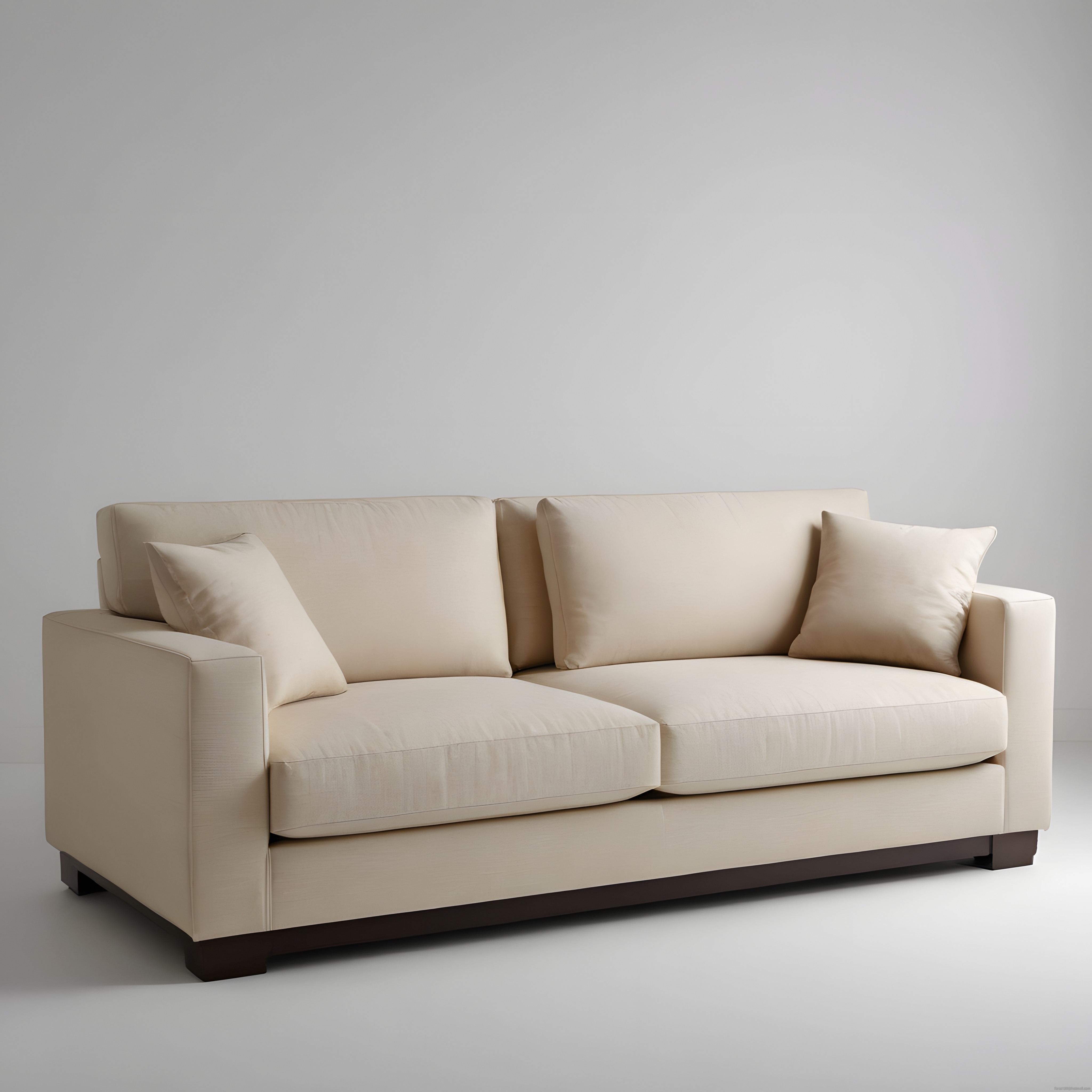 Bej Rengi Minimalist Üçlü Kanepe ile Evinize Şıklık Katın