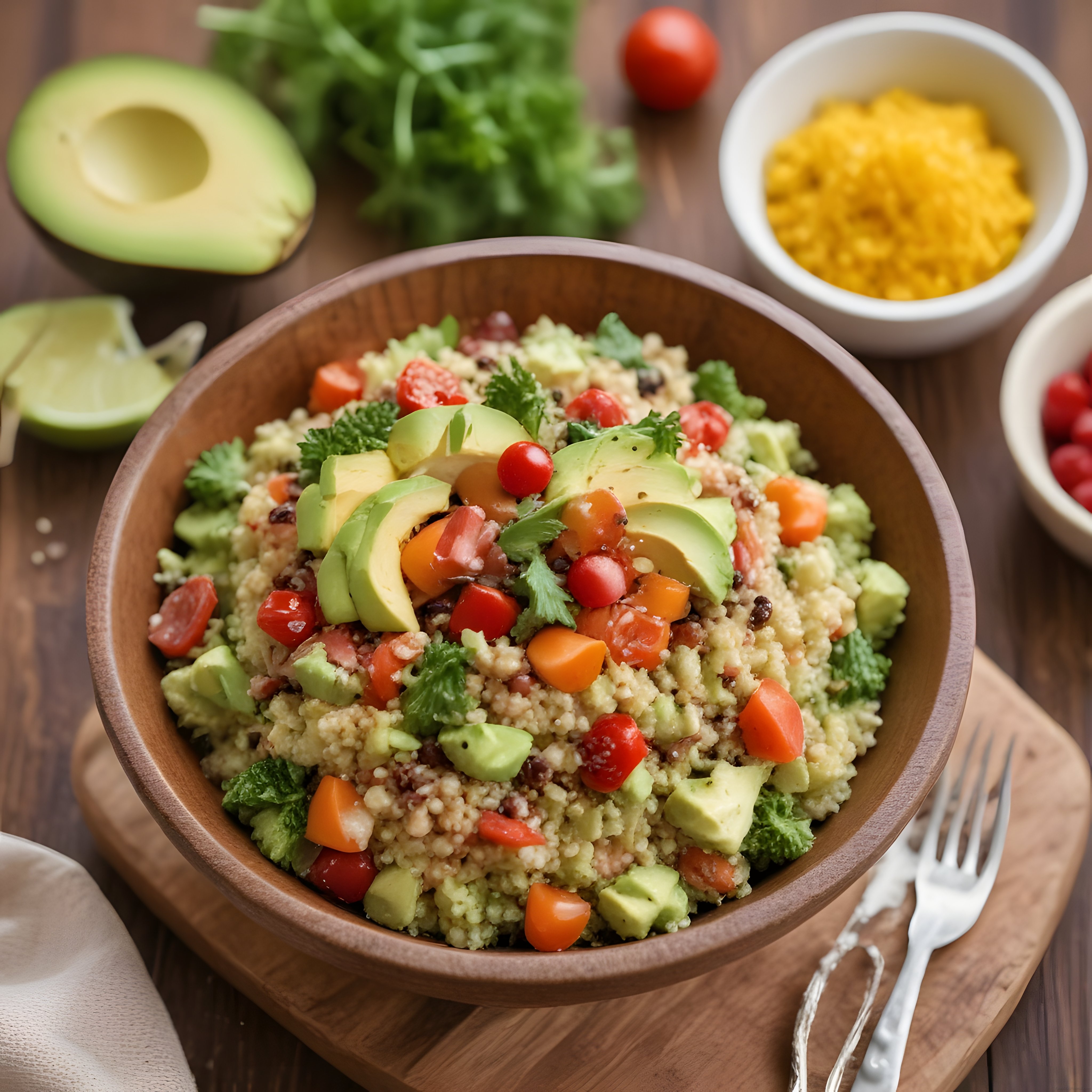 Besleyici Kinoa Bowl: Avokado ve Taze Sebzelerle Sağlıklı Vegan Öğün