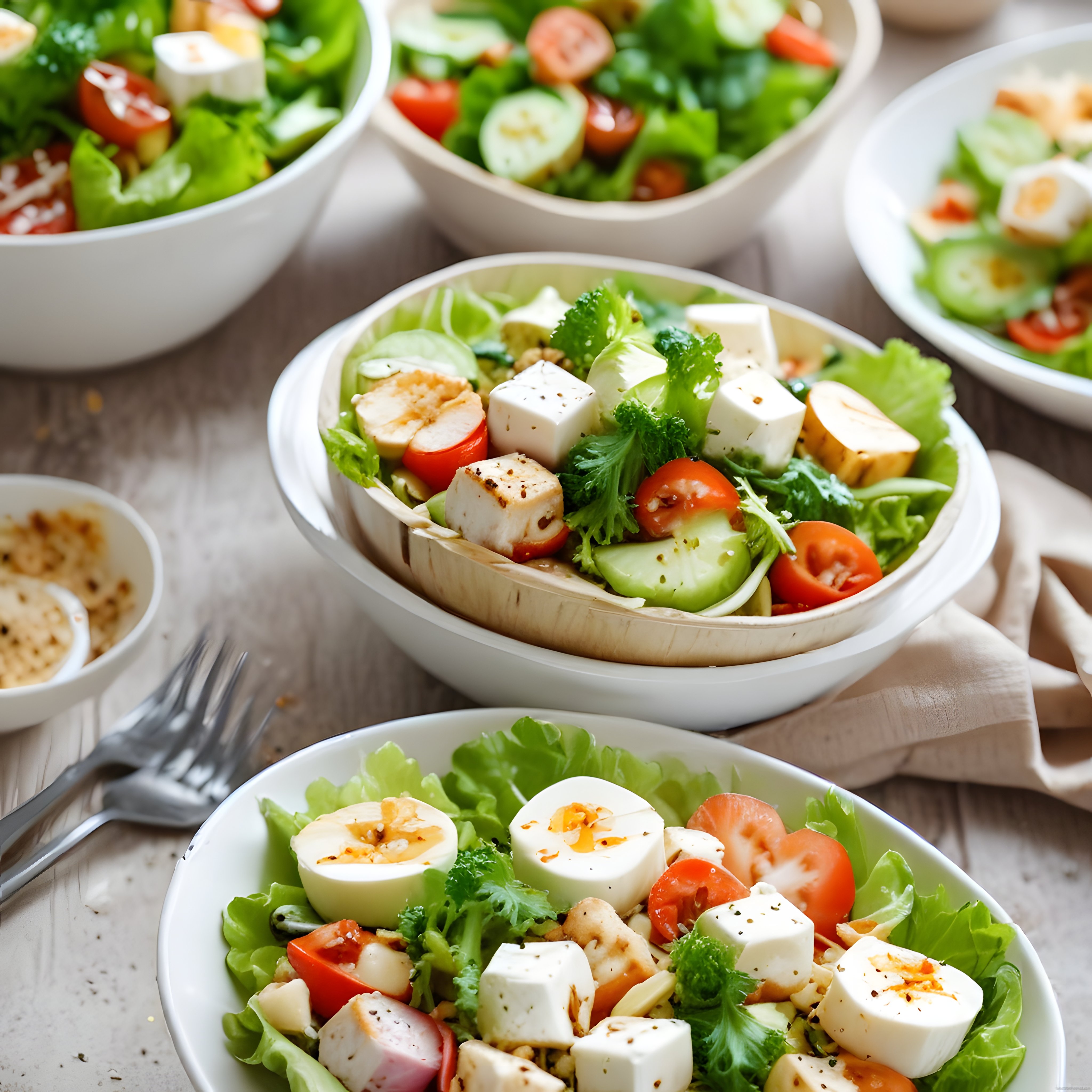Besleyici Yeşil Salata: Peynir, Avokado ve Yumurta ile Mükemmel Lezzet