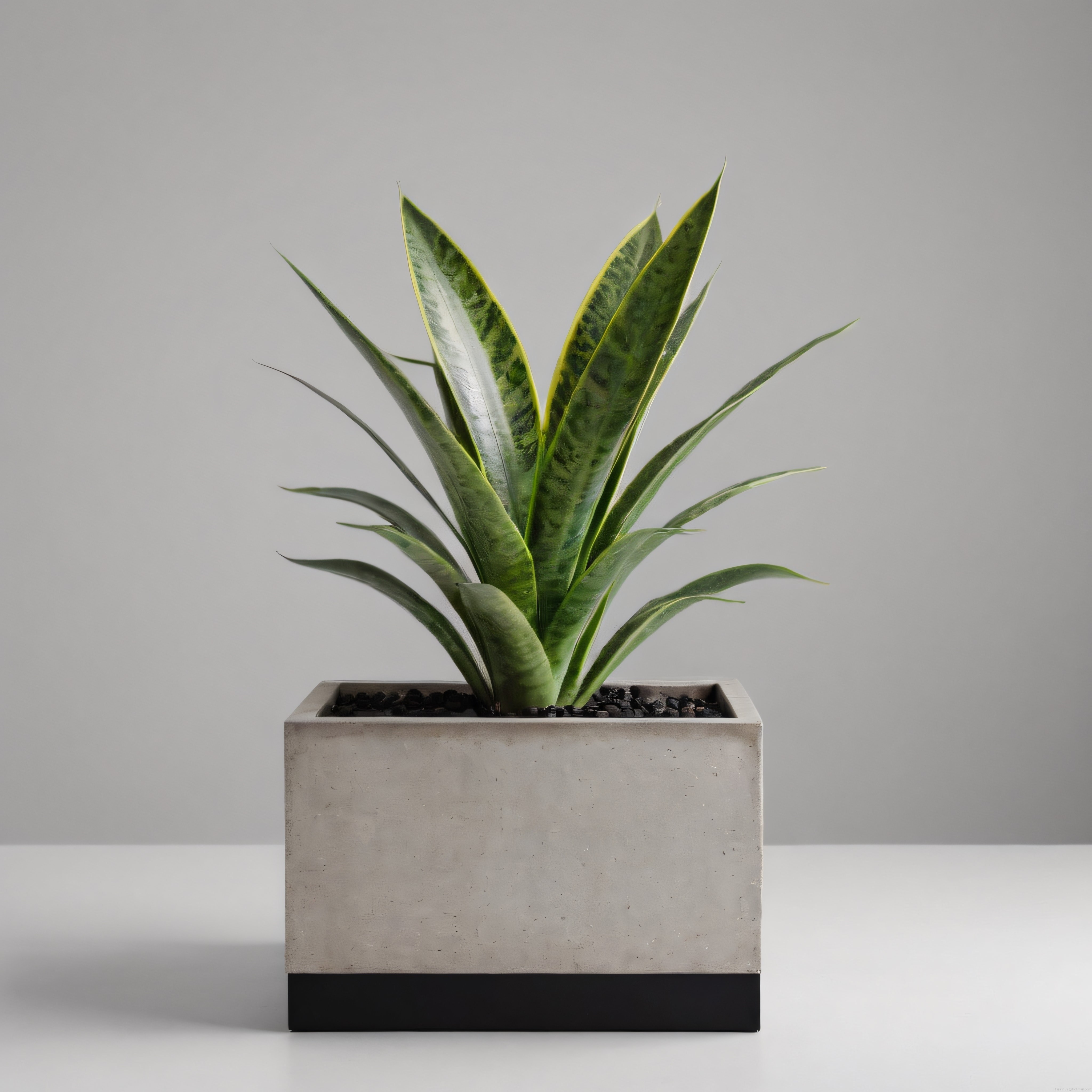 Beton Saksıda Paşa Kılıcı: Salon Bitkisiyle Minimalist İç Mekan Dekorasyonu