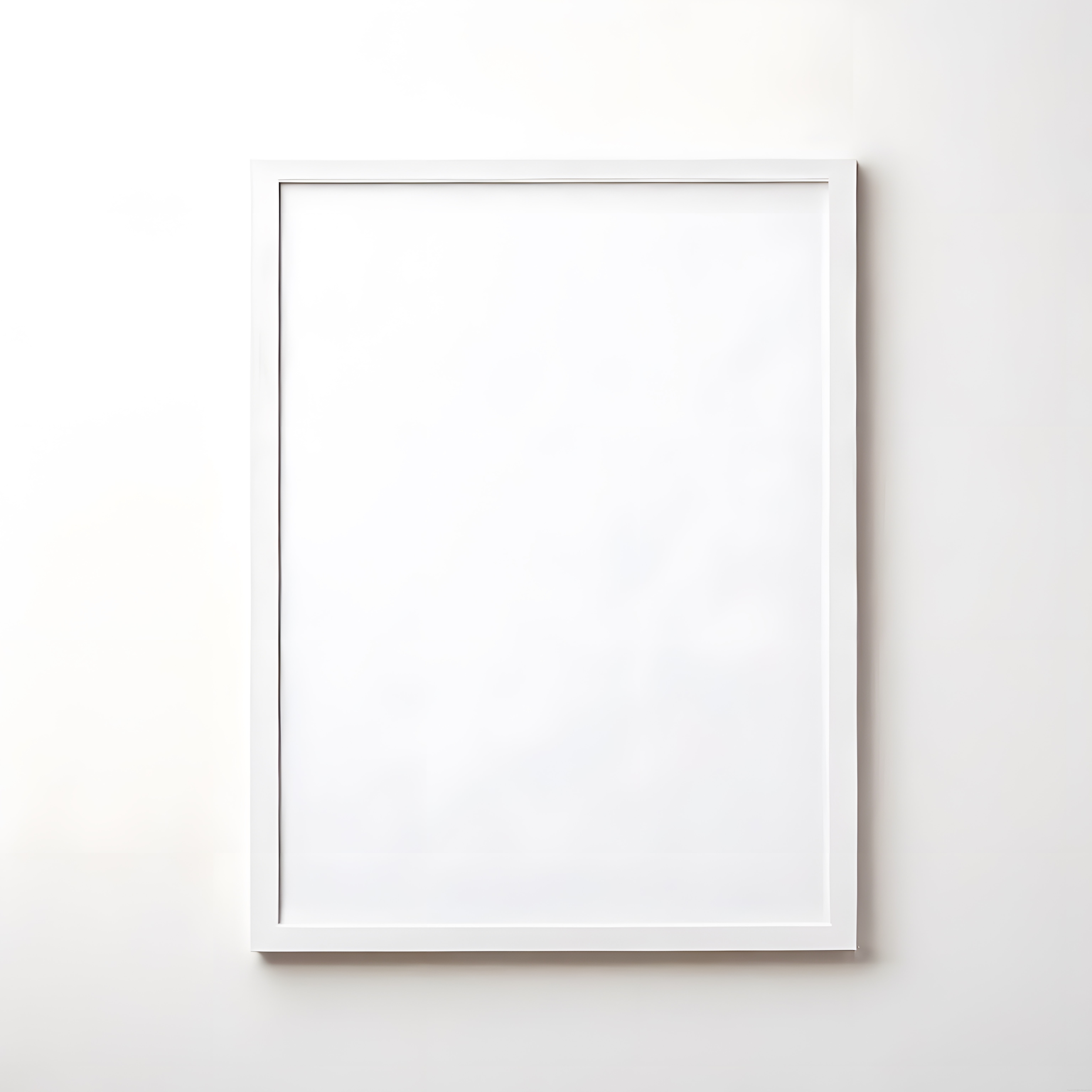 Beyaz Duvar Çerçevesi: Minimalist Boş Mockup ve İç Mekan Dekorasyon Fikirleri