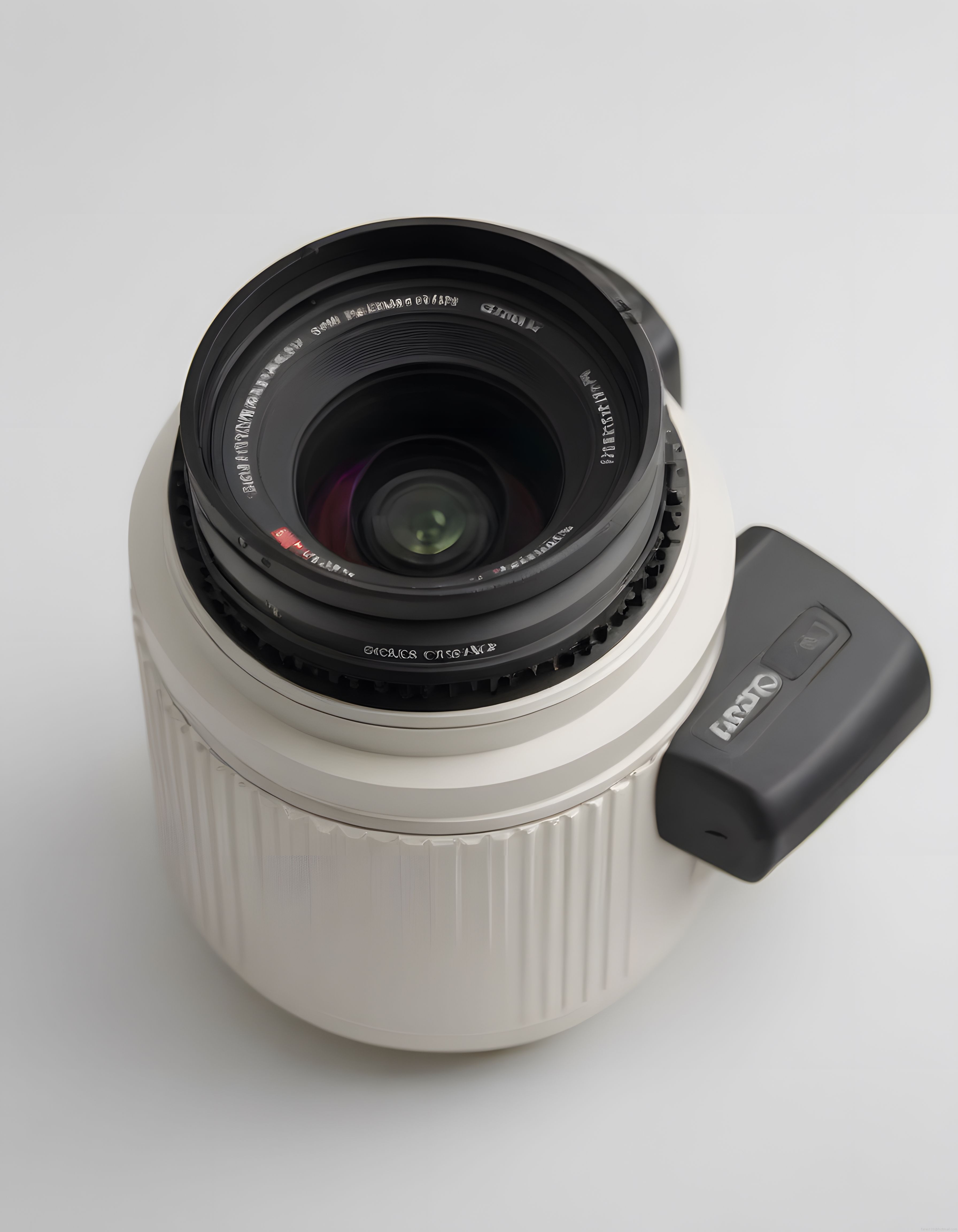 Beyaz Gövdeli Profesyonel Canon Telefoto Lens ve Optik Detayları