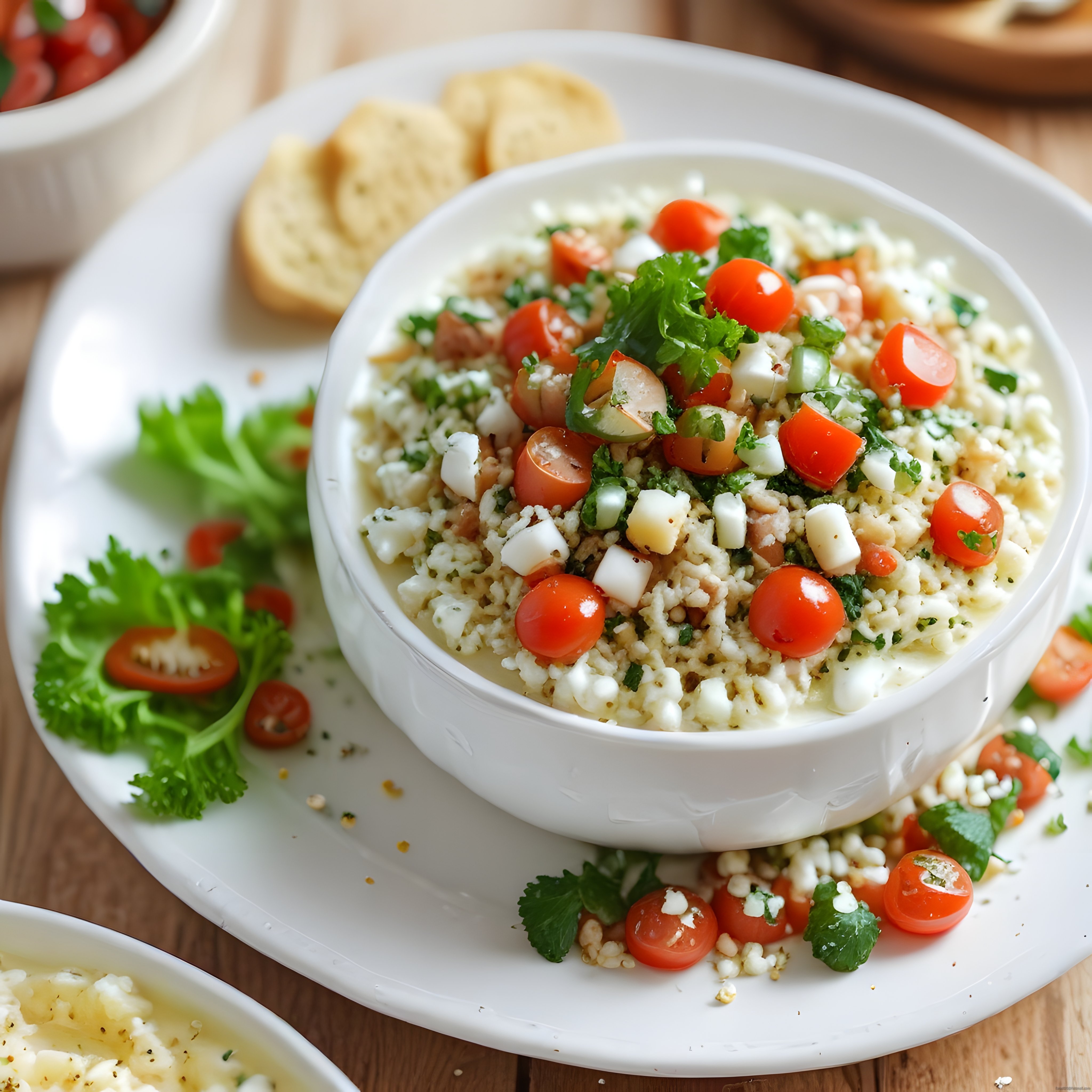 Beyaz Kasede Kuskus Salatası: Domates, Maydanoz ve Peynir ile Taze Tarif