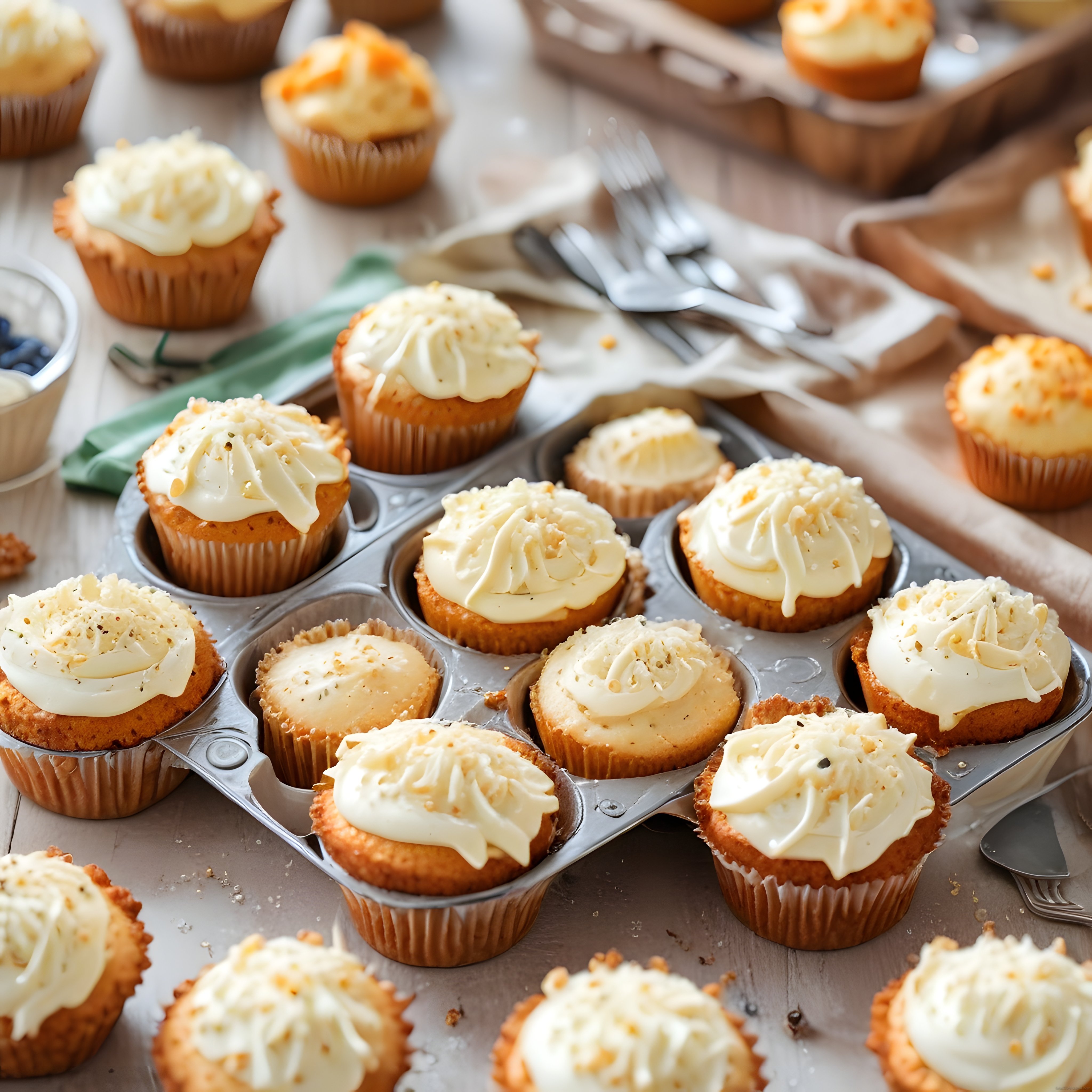 Beyaz Krema ve Rendelenmiş Çikolatalı Cupcake Tarifi: Ev Yapımı Tatlı Muffin
