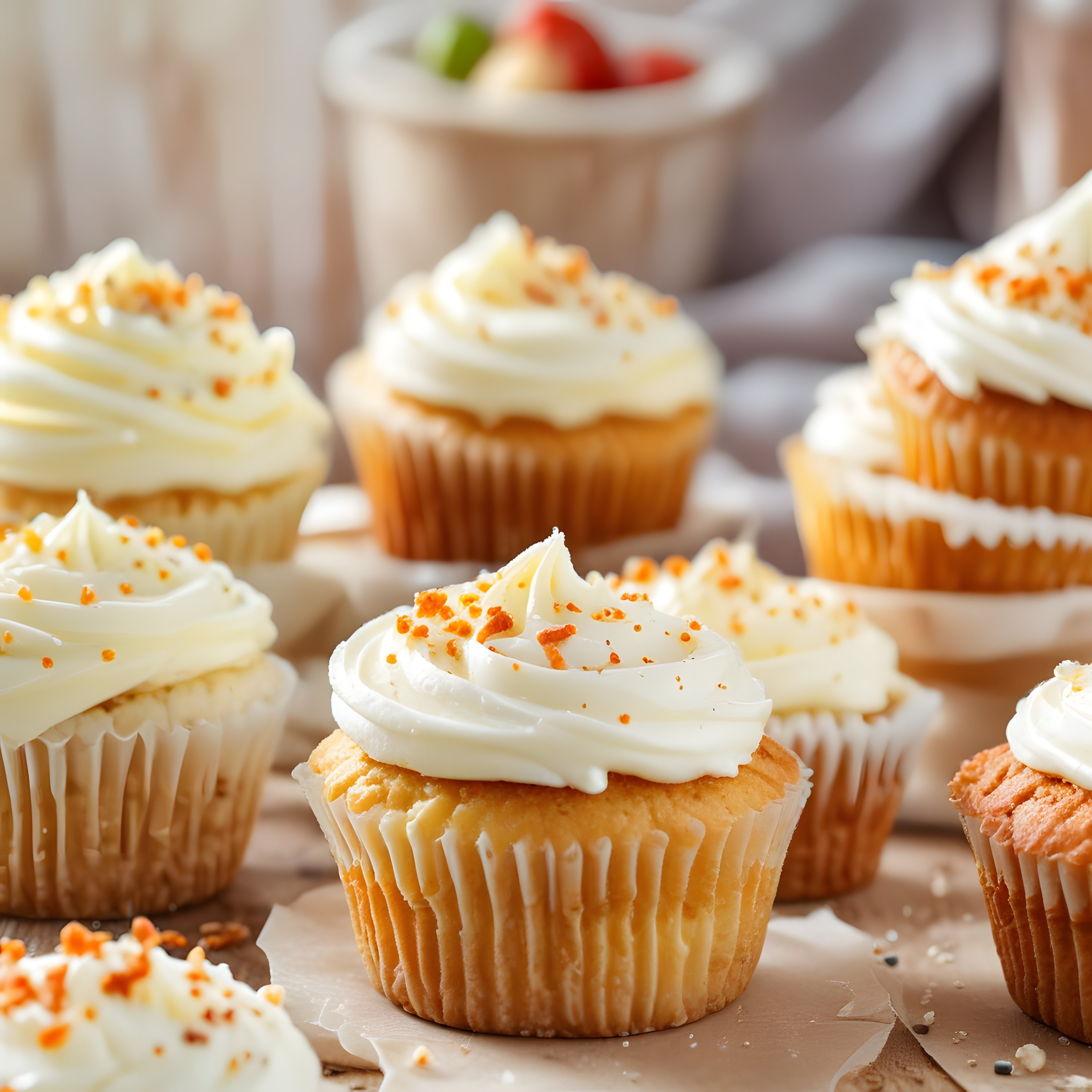 Beyaz Kremalı Cupcake'ler: Ev Yapımı Tatlı Tarifleri ve Pasta Süsleme İpuçları