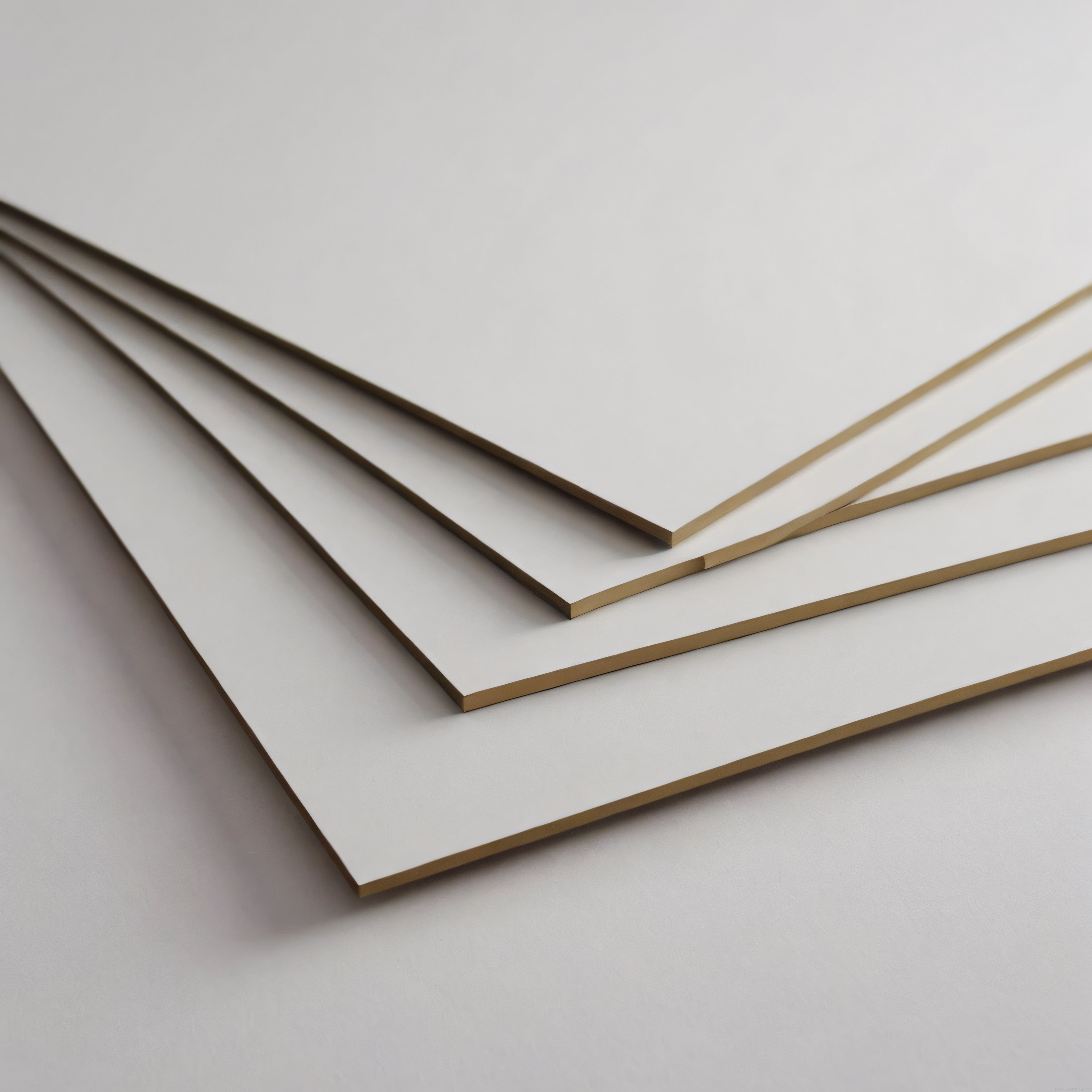 Beyaz Laminat Levhaların Minimalist Köşe Dizilimi ve Modern Tasarım Anlayışı