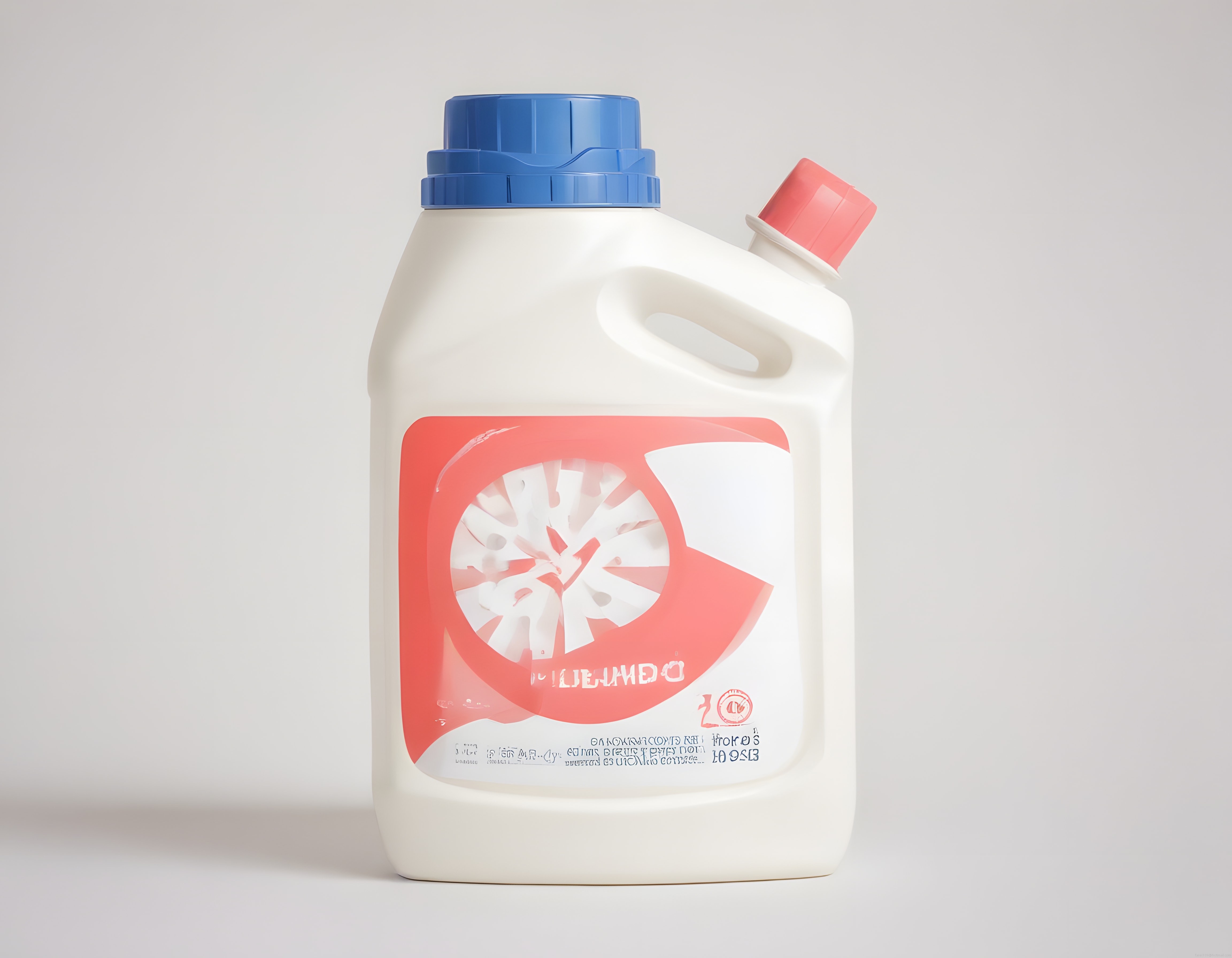 Beyaz Plastik Bidon Çamaşır Suyu: Mavi Kapaklı Ev Temizliği Ürün Çekimi