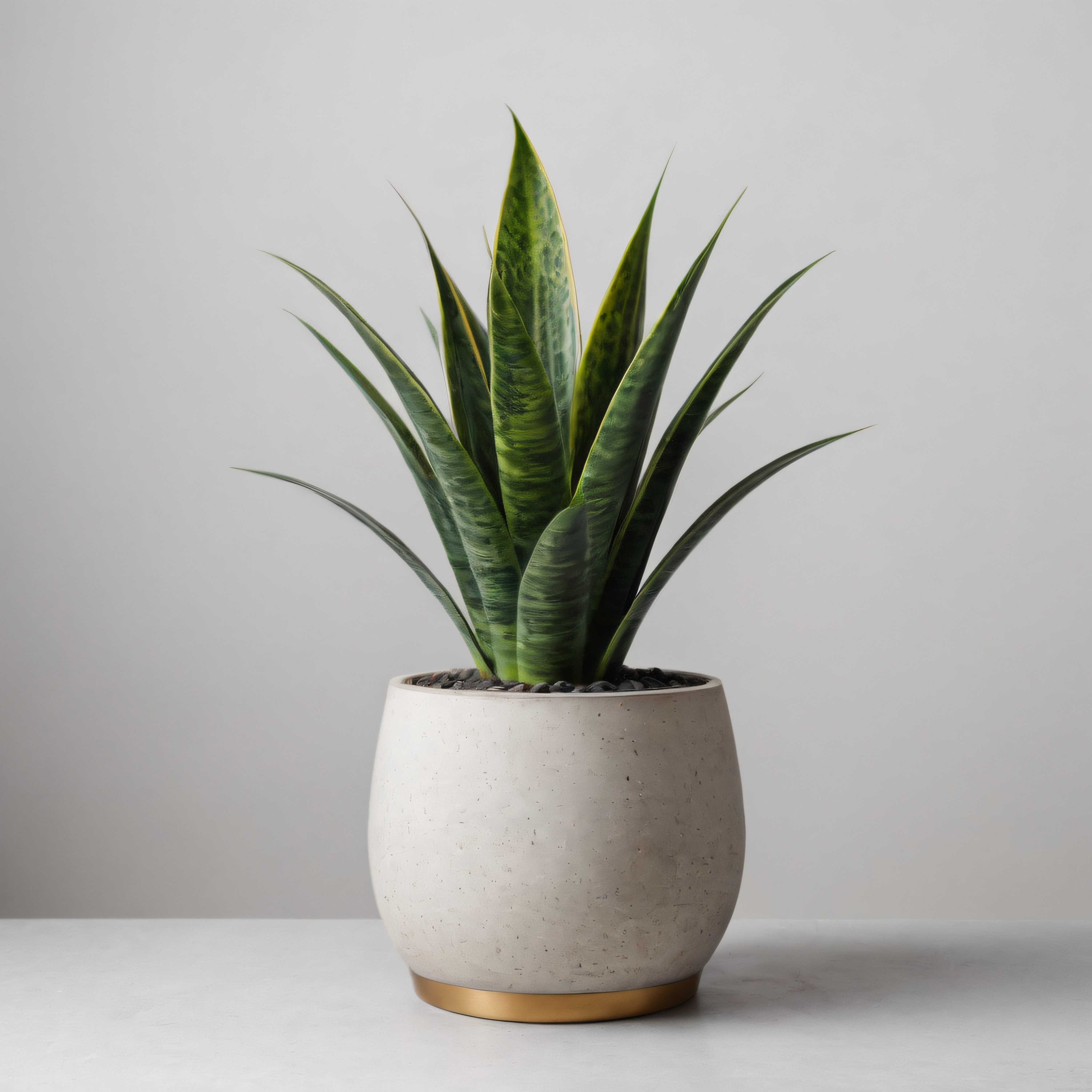 Beyaz Saksıda Sansevieria Paşa Kılıcı: Modern ve Huzurlu İç Mekan Bitkisi