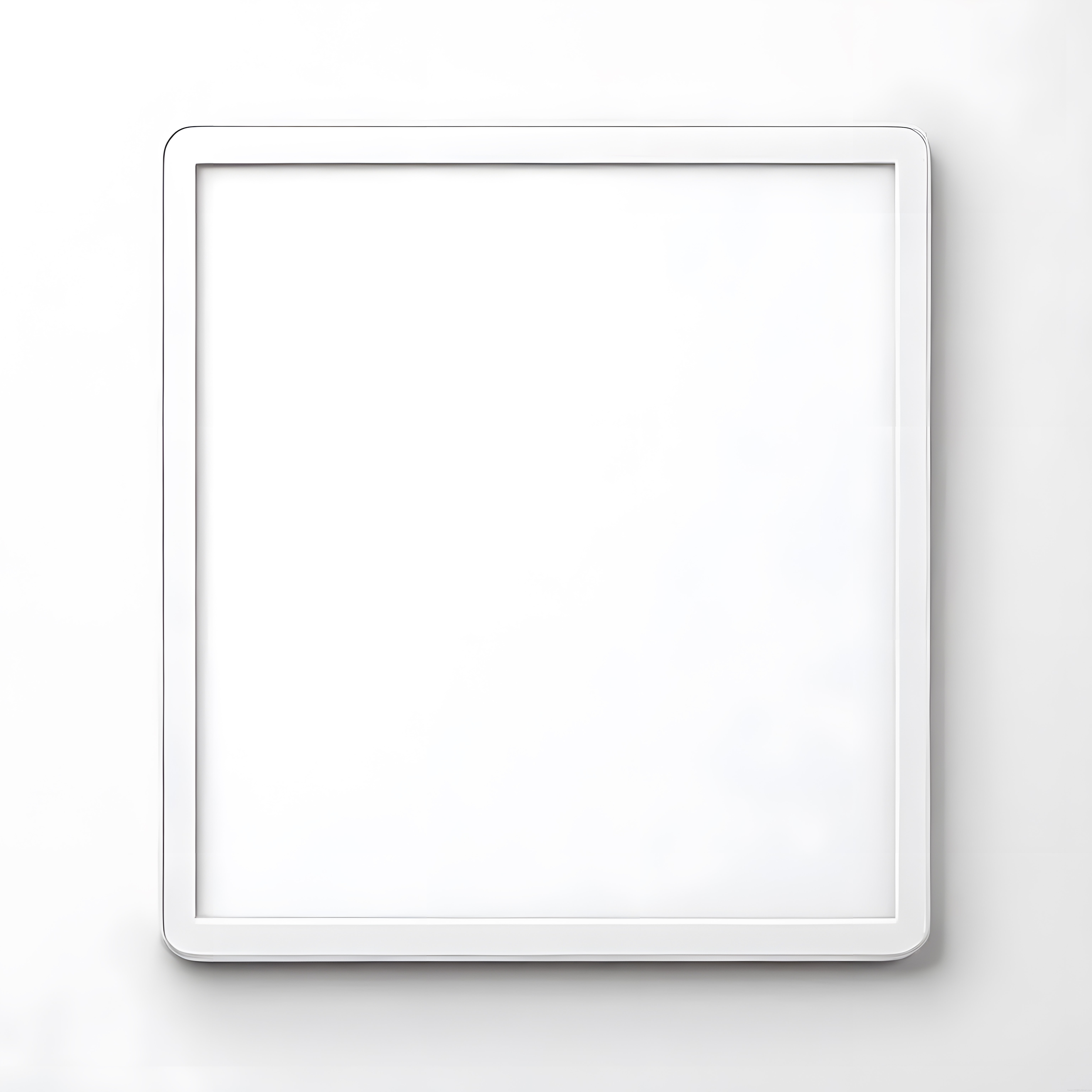 Beyaz Zemin Üzerinde Modern Tablet Mockup ve Boş Ekran Tasarımı