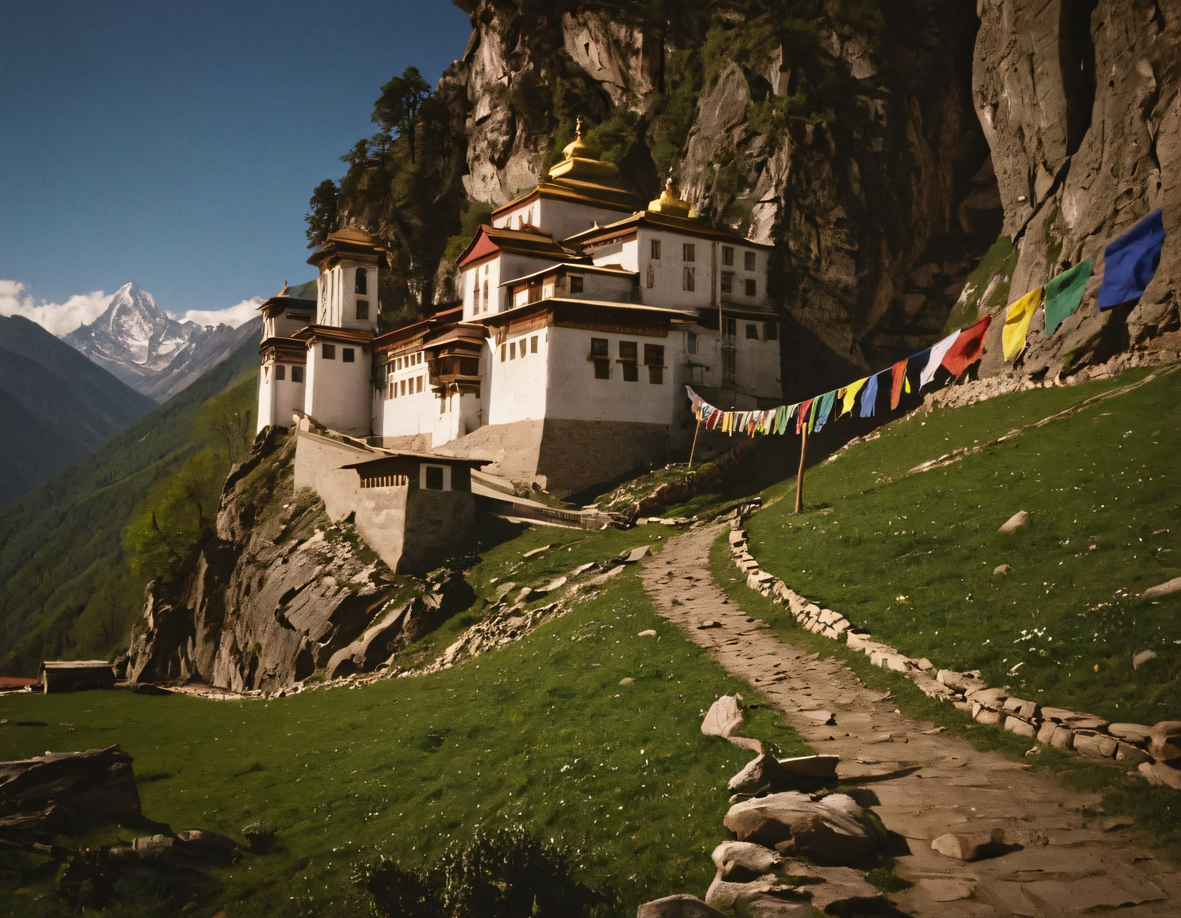 Bhutan'daki Efsanevi Kaplan Yuvası Manastırı ve Etkileyici Dağ Manzarası