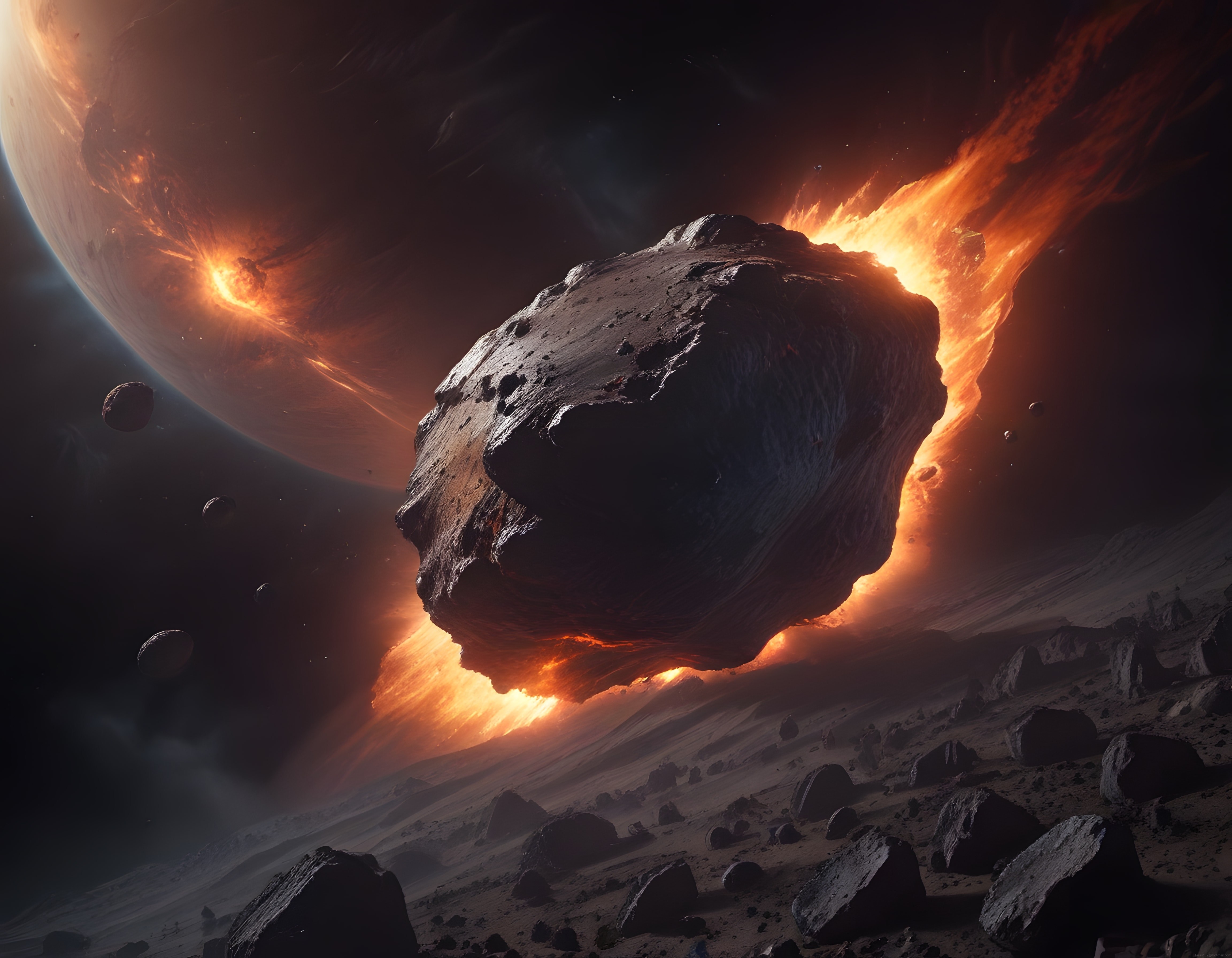 Bilinmeyen Bir Gezegende Devasa Asteroid ve Uzayın Gizemli Derinlikleri