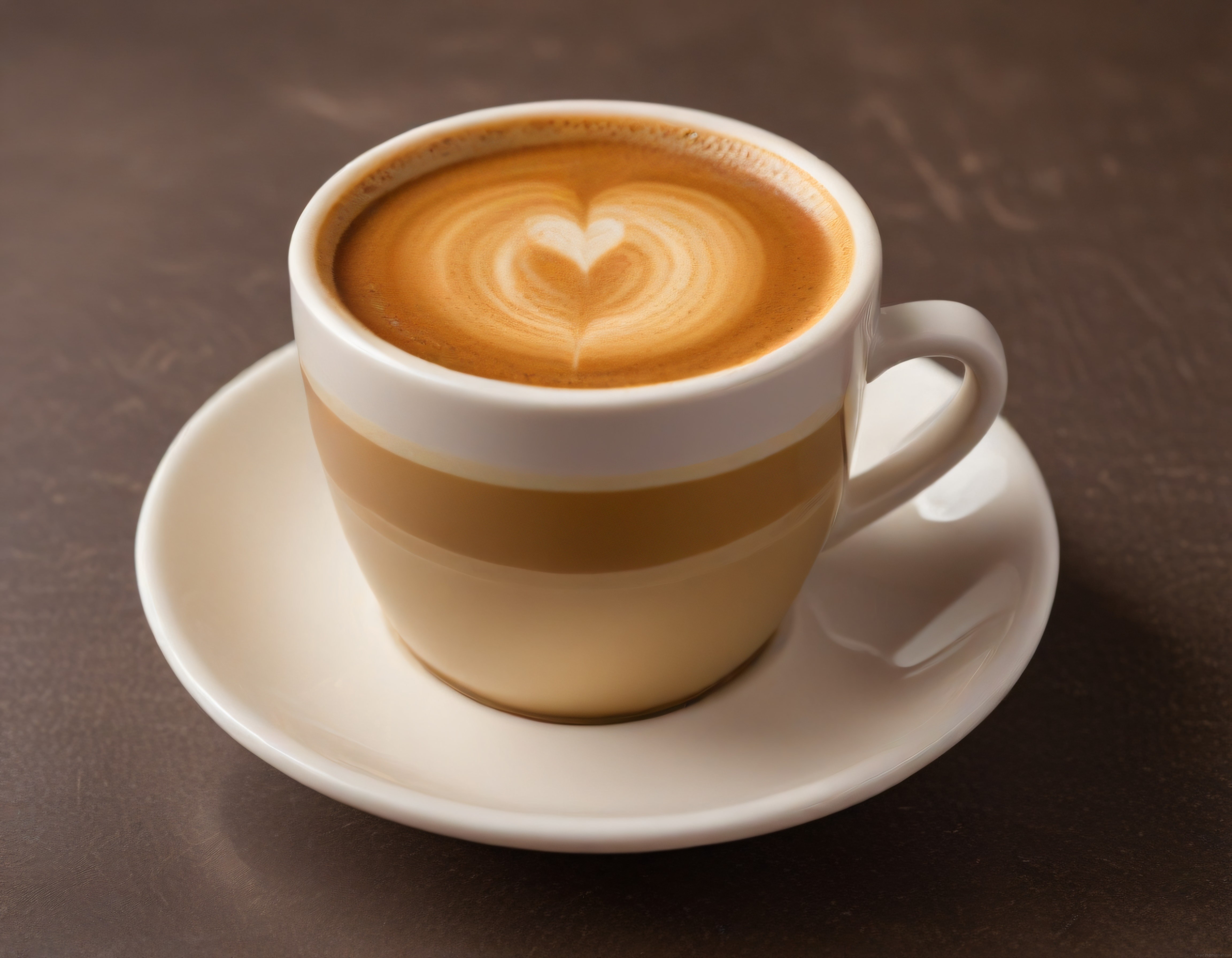 Bir Fincan Sıcak Latte Üzerinde Zarif Kalp Deseni ve Latte Art Ustalığı