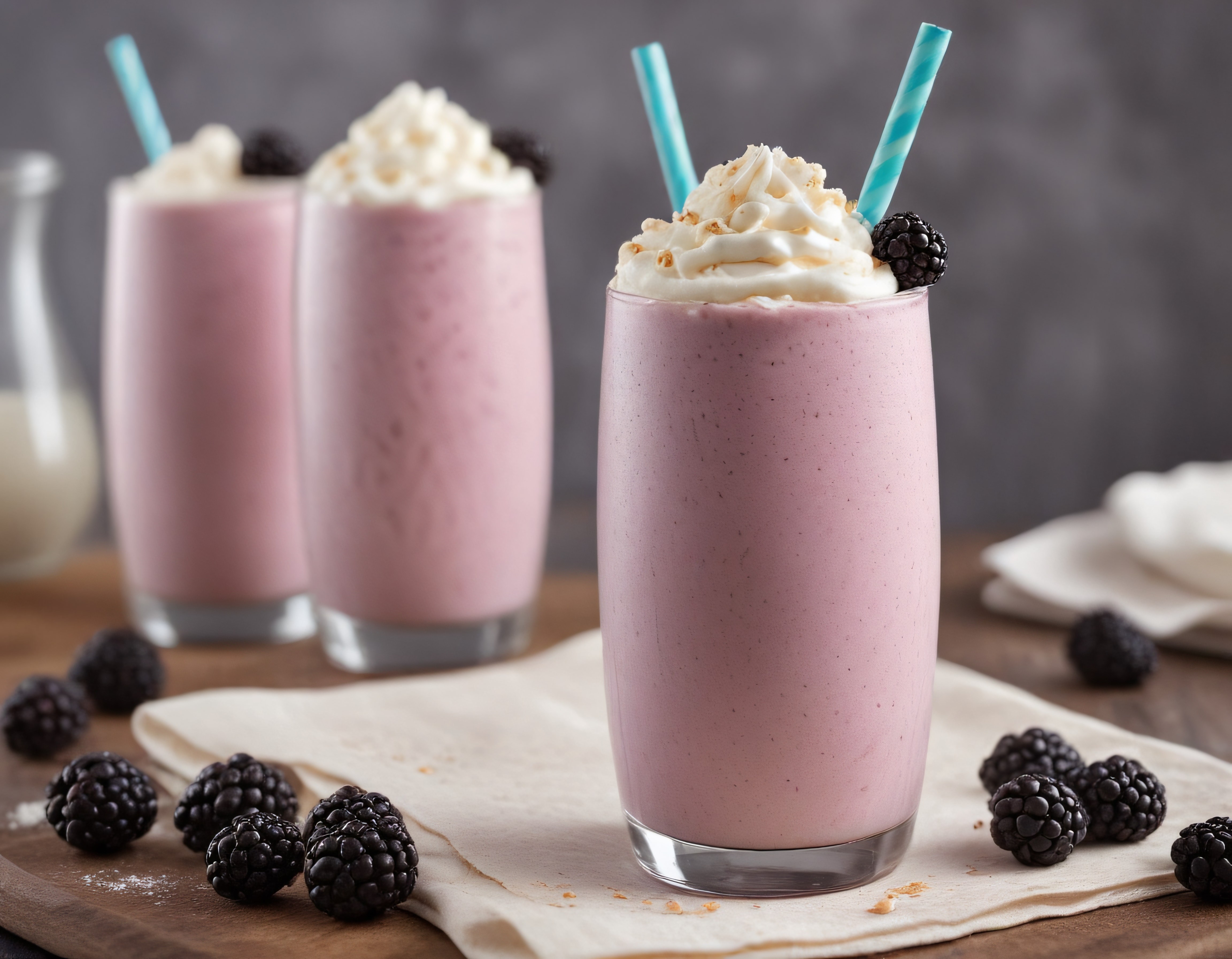 Böğürtlenli Milkshake Tarifi: Kremalı Ev Yapımı Serinletici Yaz İçeceği