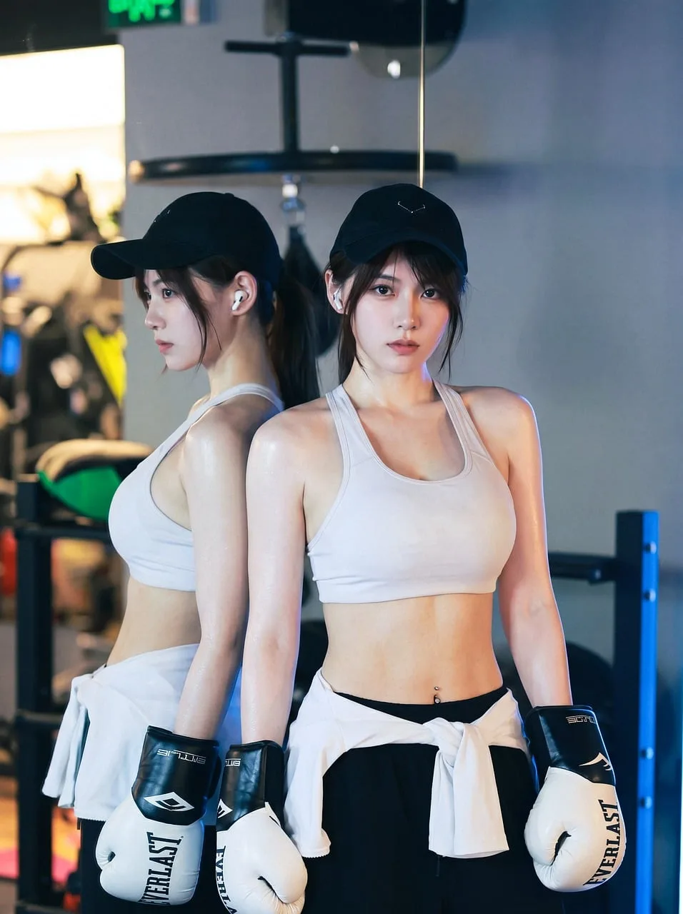 Boksör kadın portresi - spor ve moda Boksör kadın portresi - spor ve moda