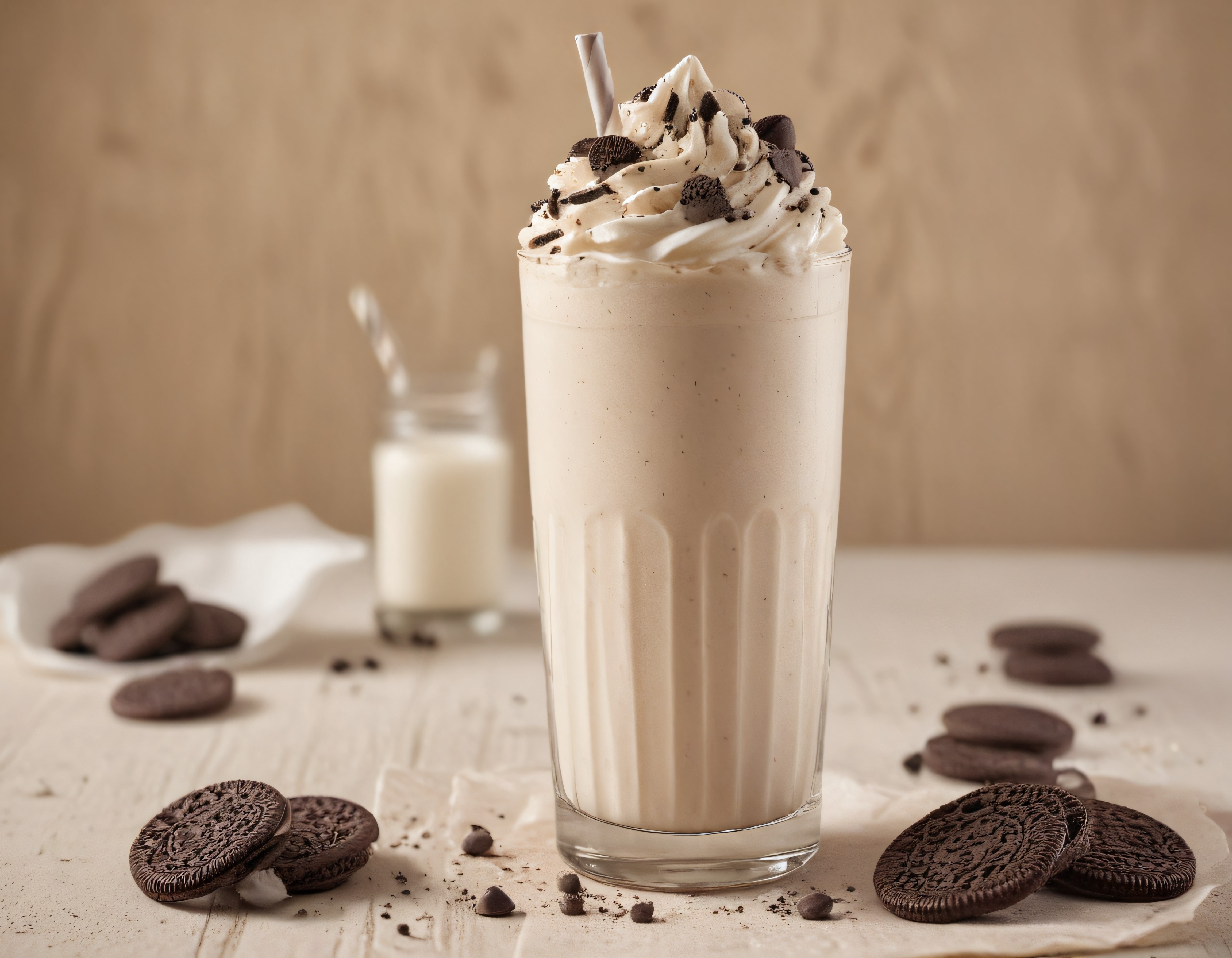 Bol Kremalı Oreolu Milkshake ve Çikolatalı Bisküvili Soğuk İçecek Tarifi