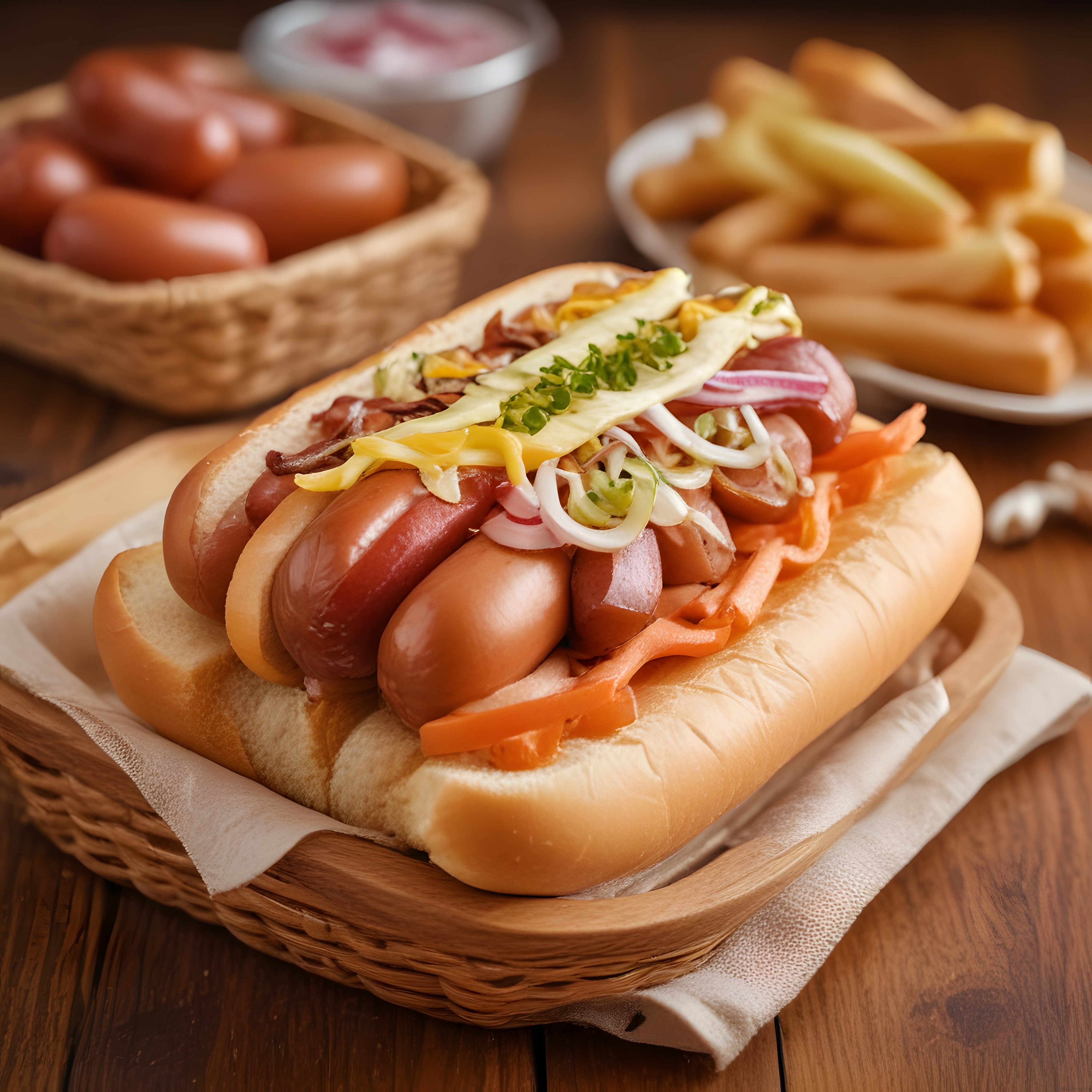 Bol Malzemeli Hot Dog ve Patates Kızartması ile Nefis Sokak Lezzeti