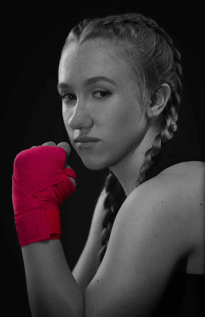 Boxer kadın antrenman salonu fotoğrafı