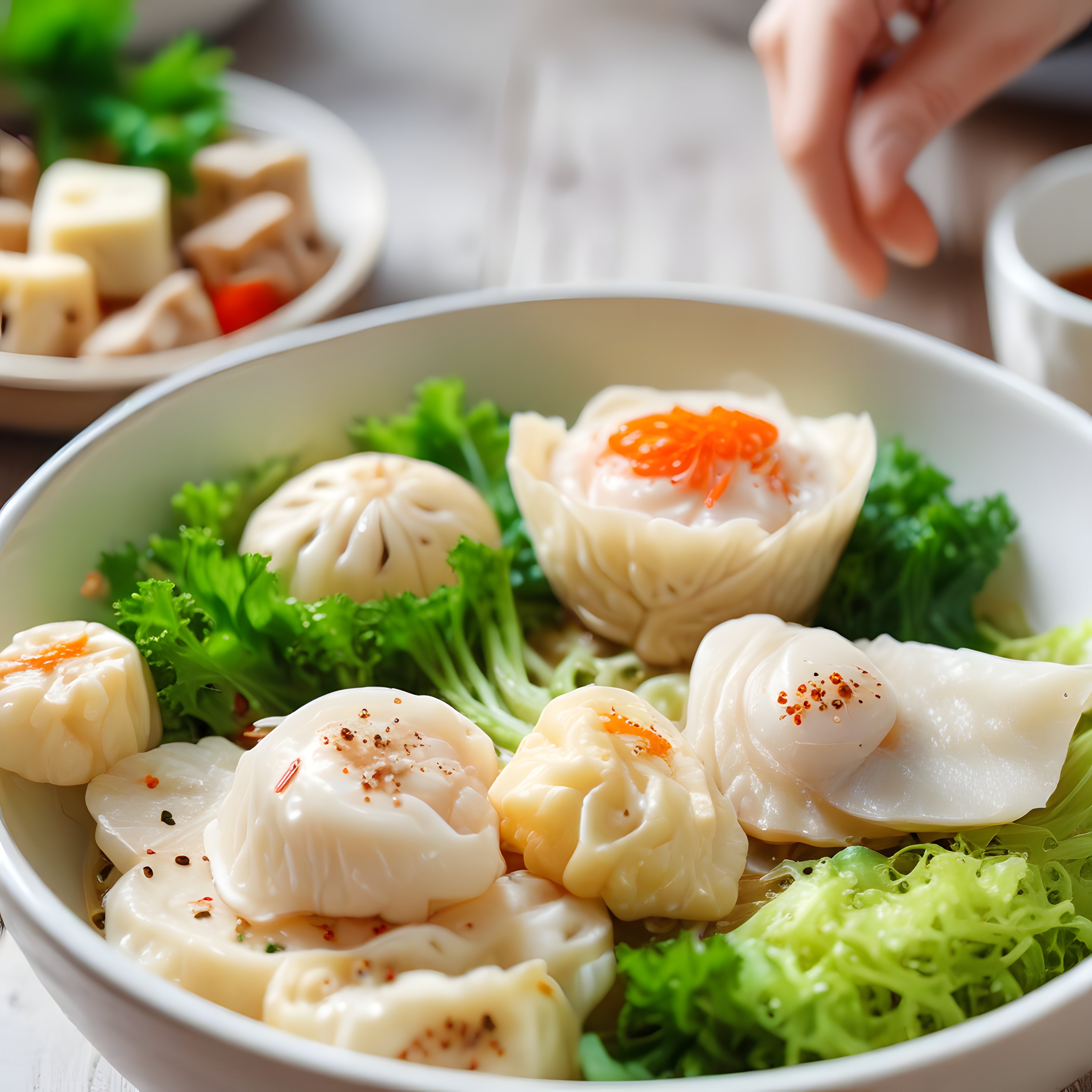 Buharda Pişmiş Asya Mantıları ve Dim Sum Çeşitleriyle Misafir Sofrası