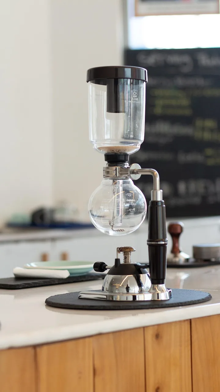 Bunsen brülörlü filtre kahve makinesi - kafe ekipmanı