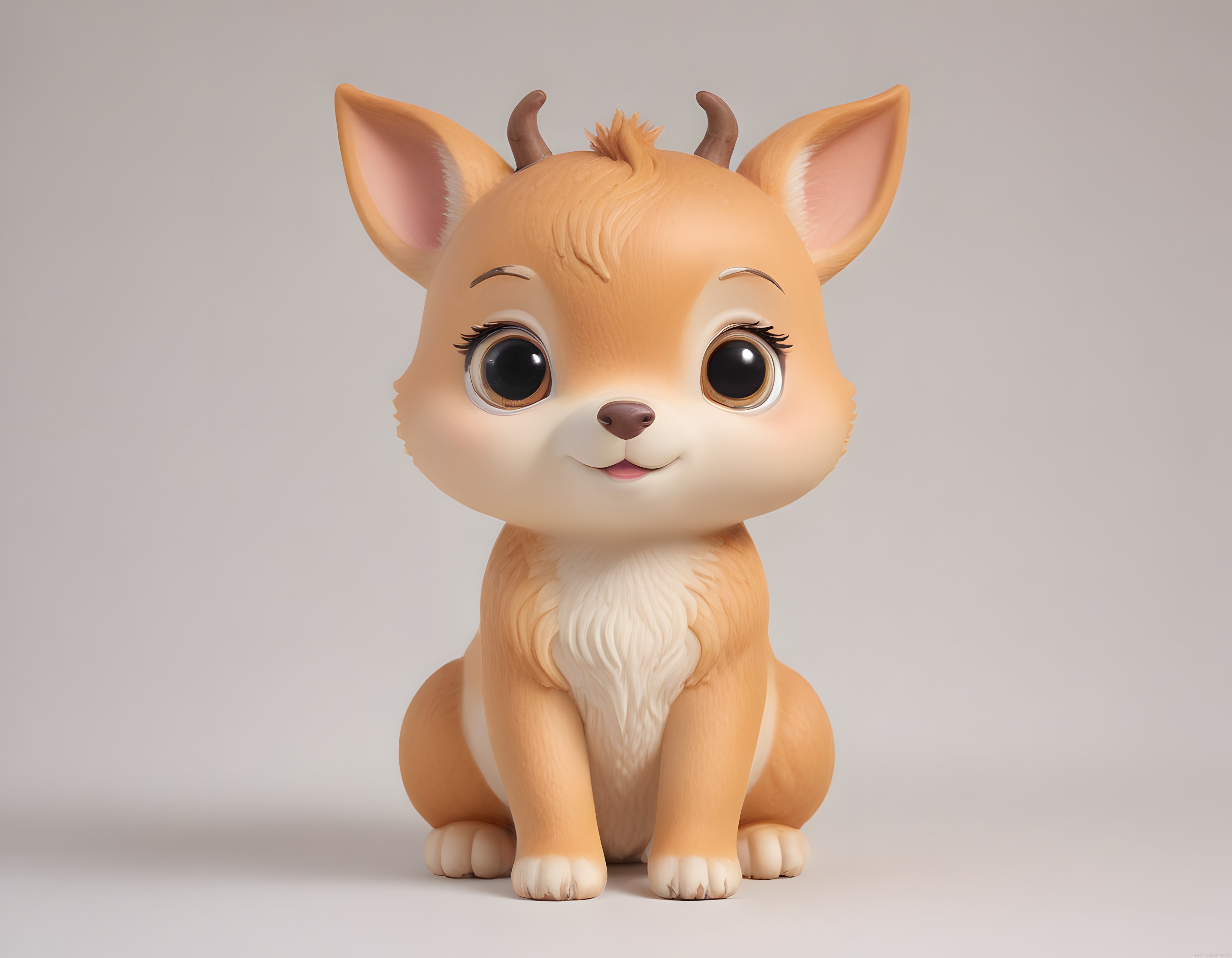 Büyük Gözlü Sevimli 3D Fantastik Karakter ve Oyuncak Figür Tasarımı