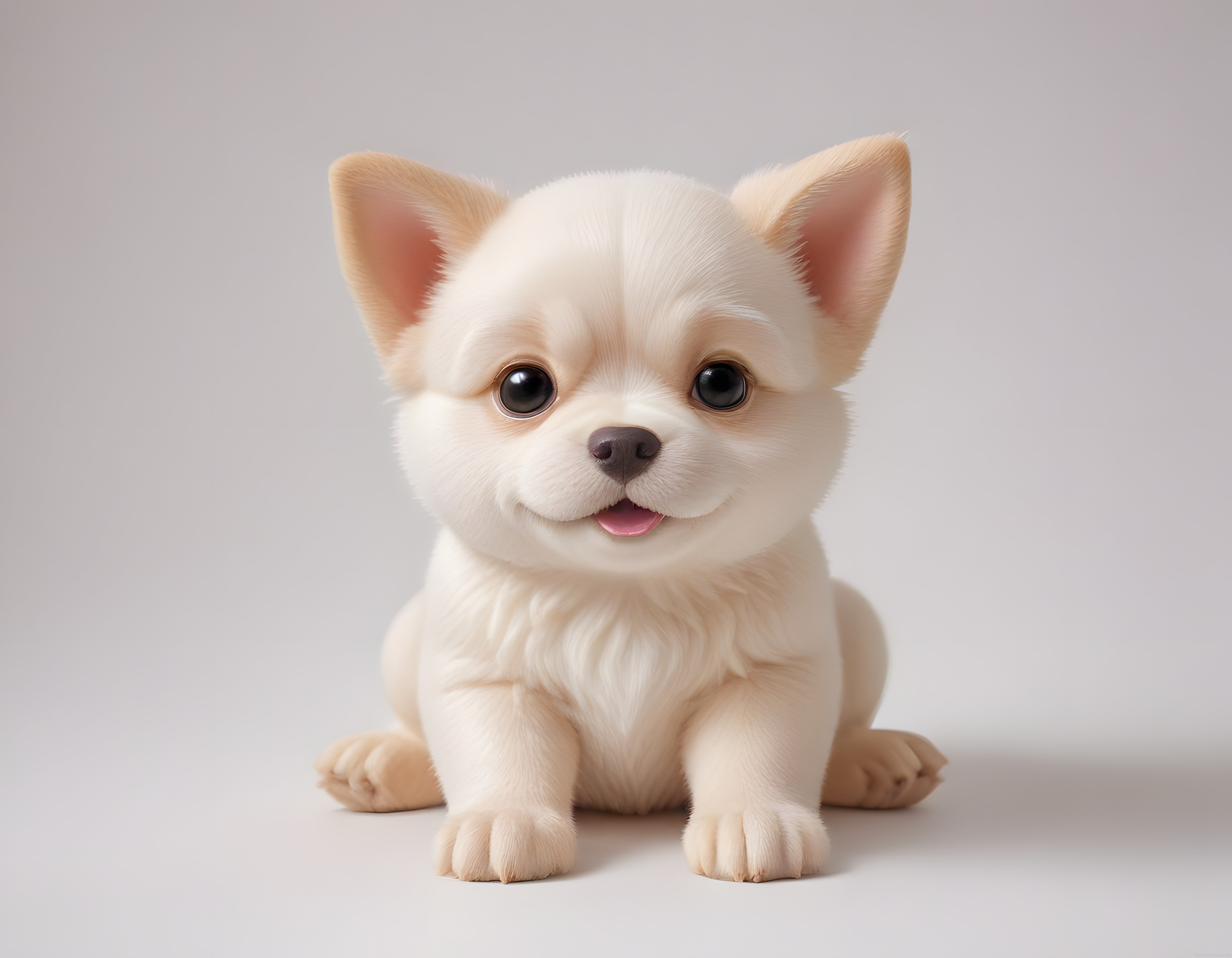 Büyük Kulaklı Sevimli Chihuahua Yavrusu: 3D Animasyon Tarzı Minik Dost
