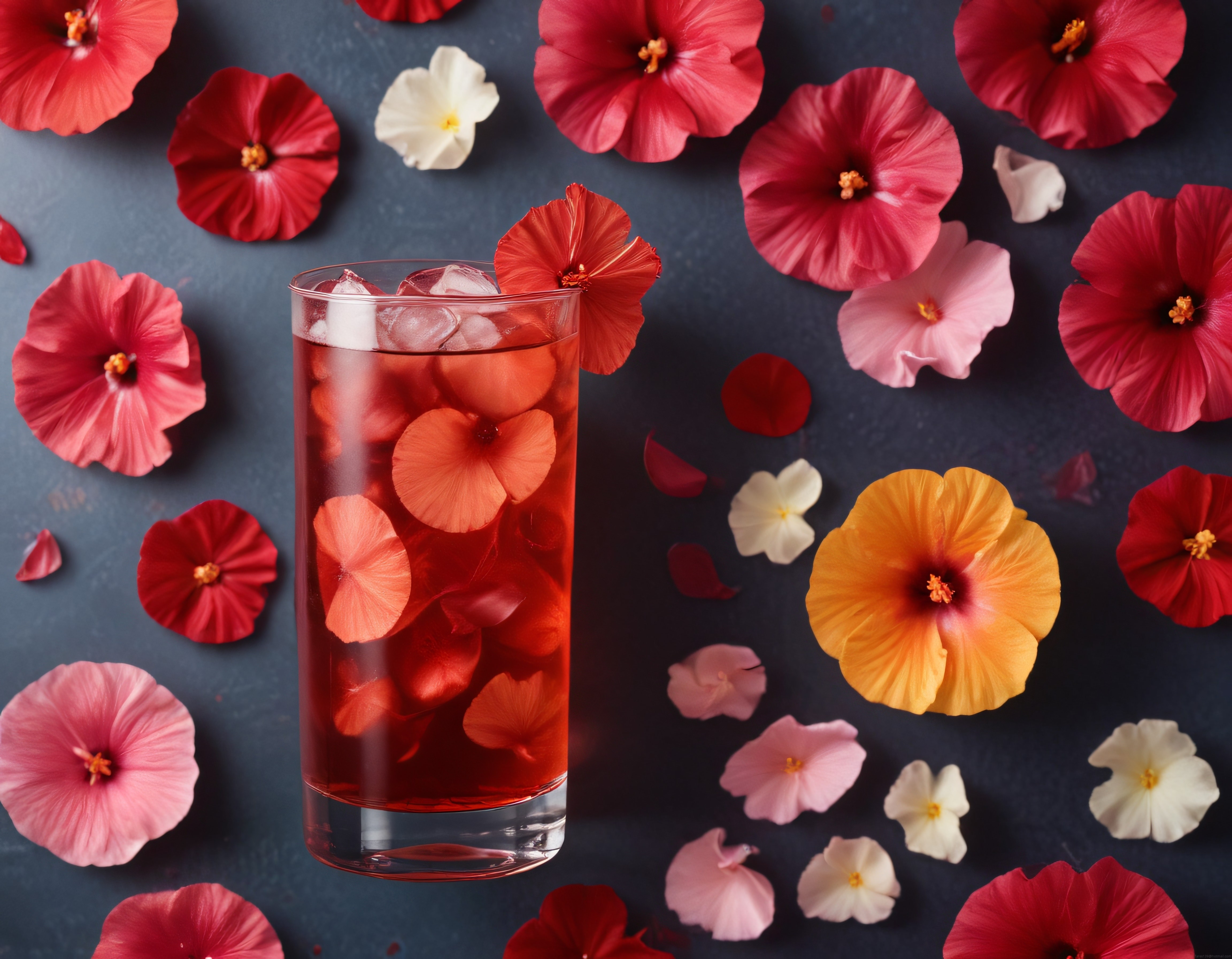 Buzlu Hibiskus Çayı: Yazın Serinleten Çiçekli Lezzet ve Renk Cümbüşü