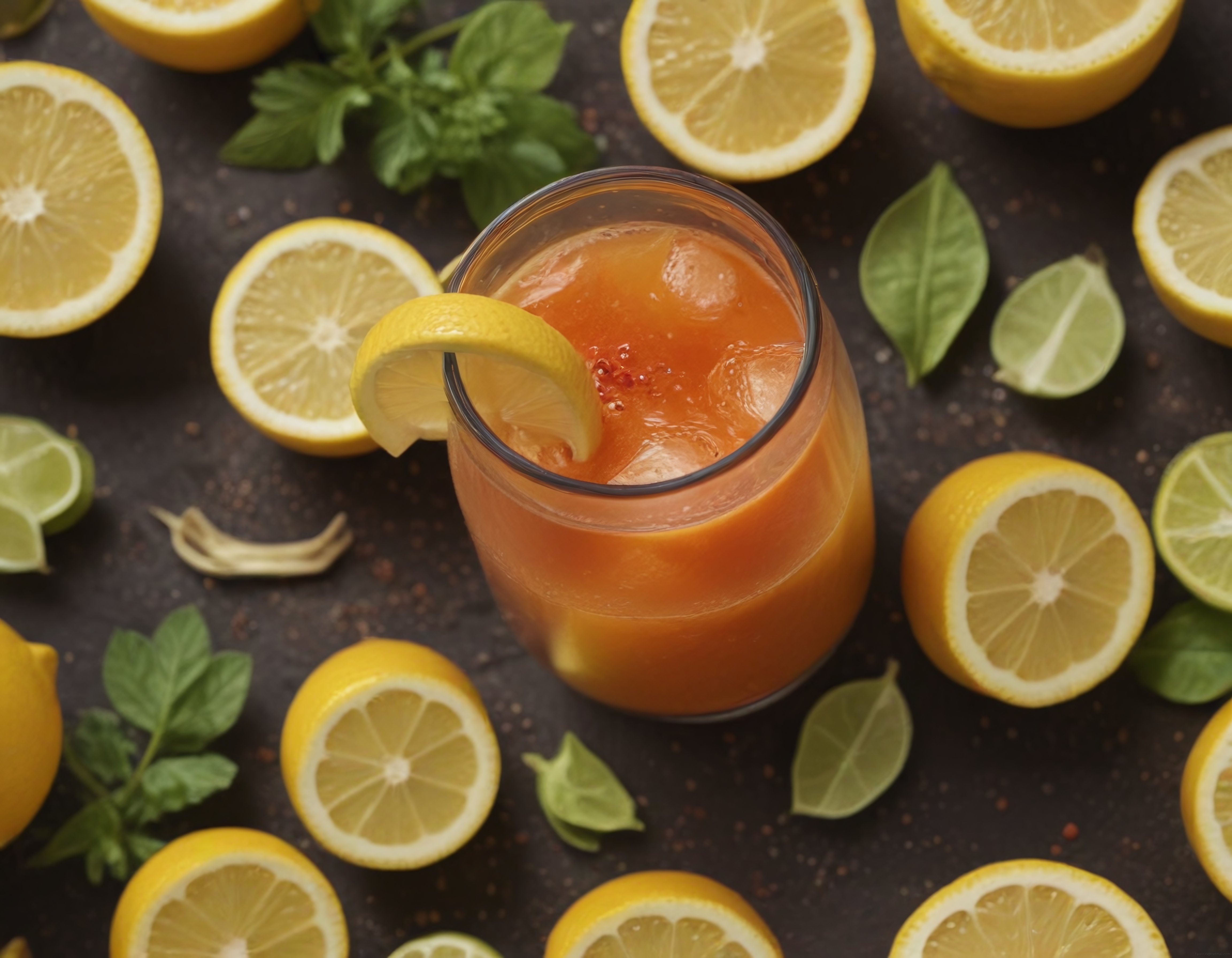 Buzlu Limonlu Serinletici İçecek Tarifi ve Taze Nane Süslemesi